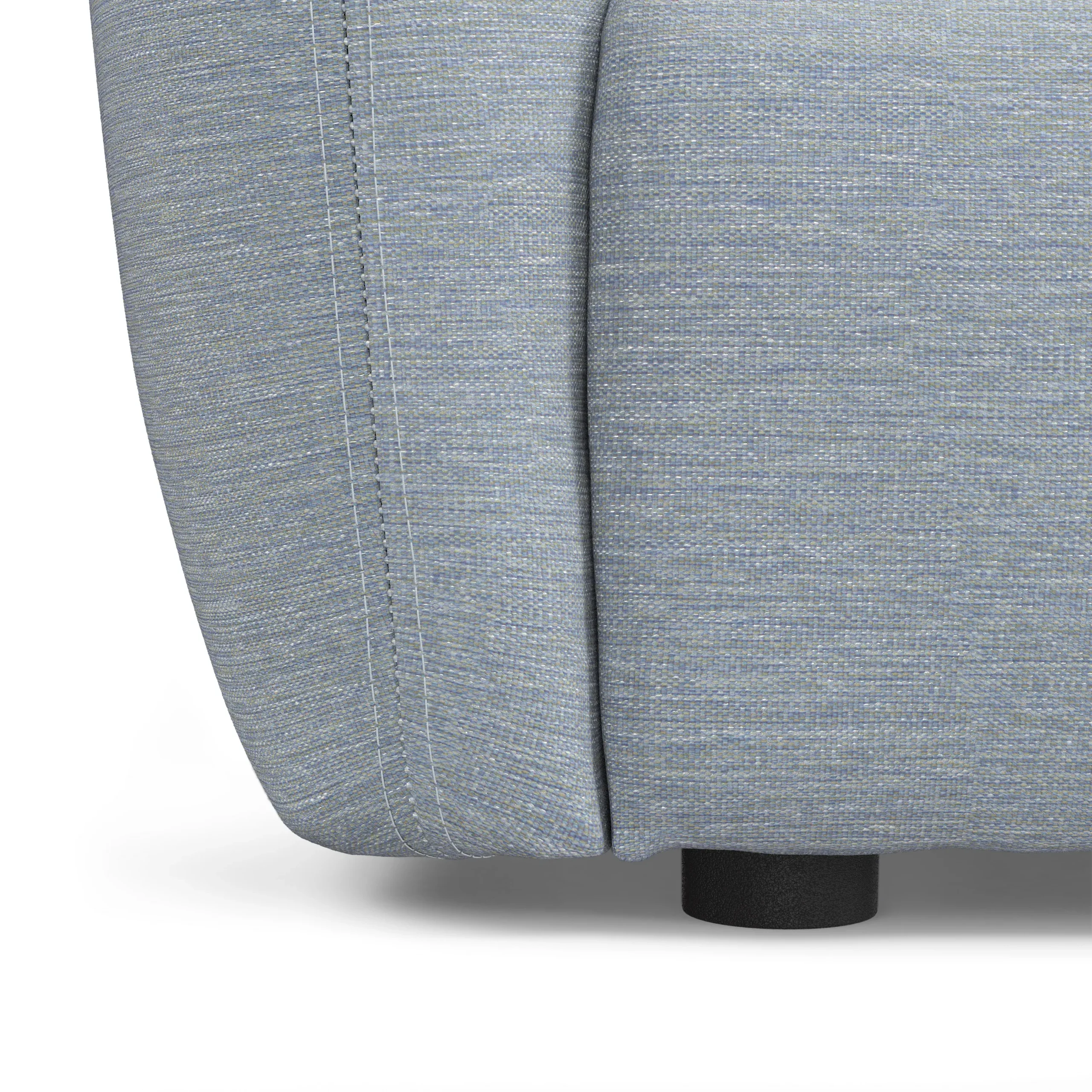 Leigh 92_ Modular Sectional - Silver Light Blue - Image 10