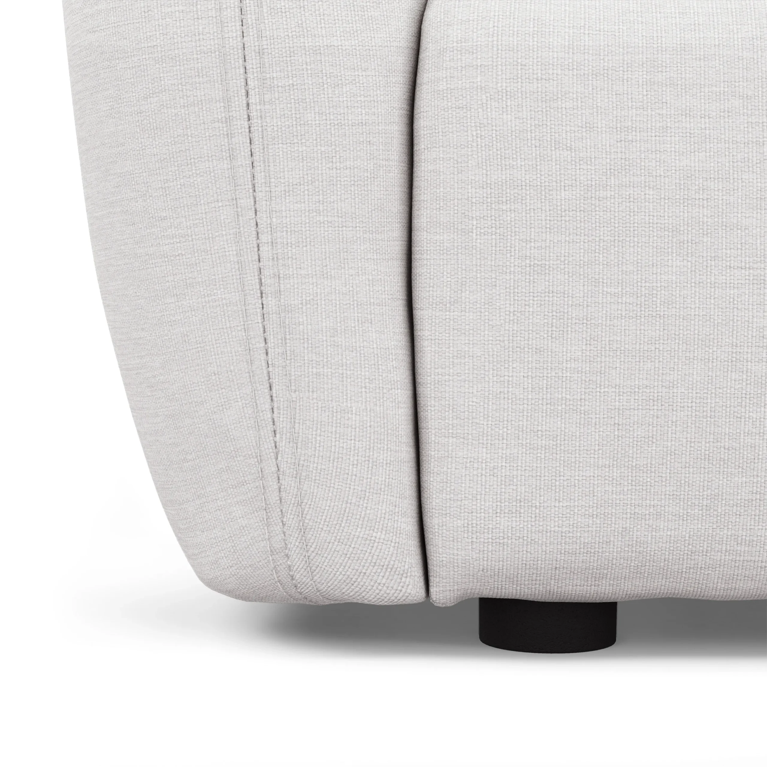 Leigh 92_ Modular Sectional - Silver Ivory - Image 10