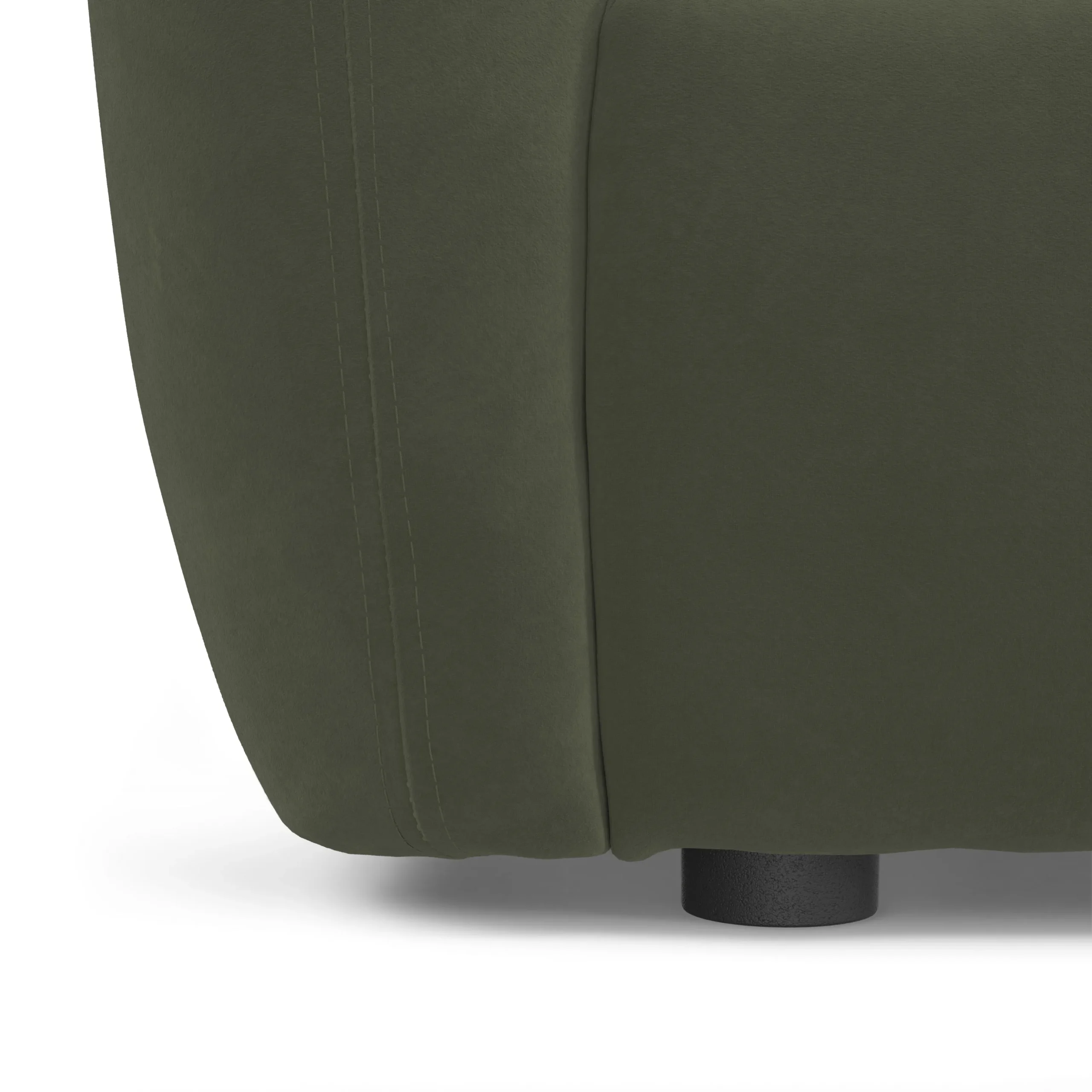 Leigh 92_ Velvet Modular Sectional - Hale Fir Green - Image 10