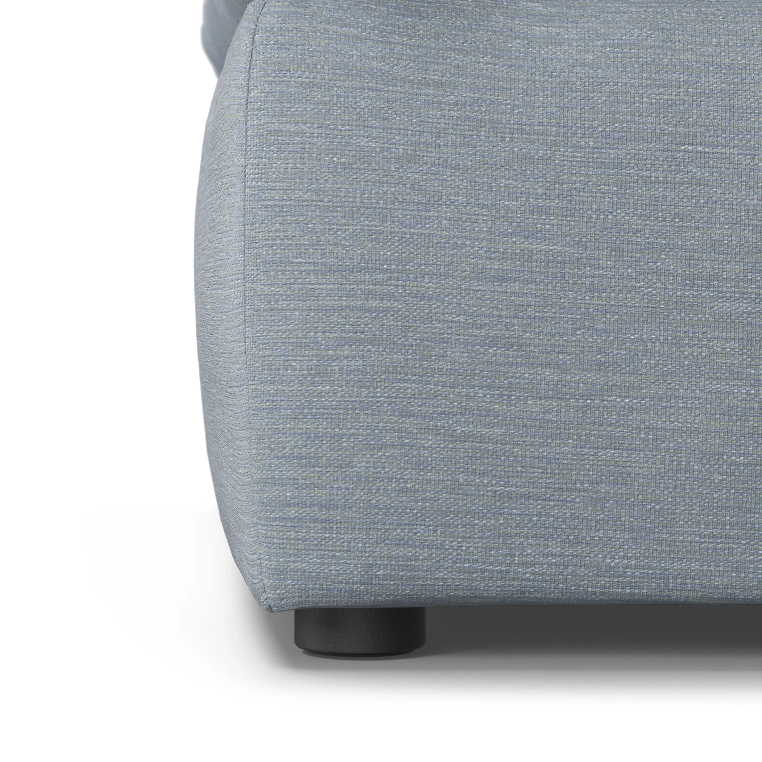 Leigh 121.5_ Modular 3-Seater U-Shaped Sectional - Silver Light Blue - Image 10