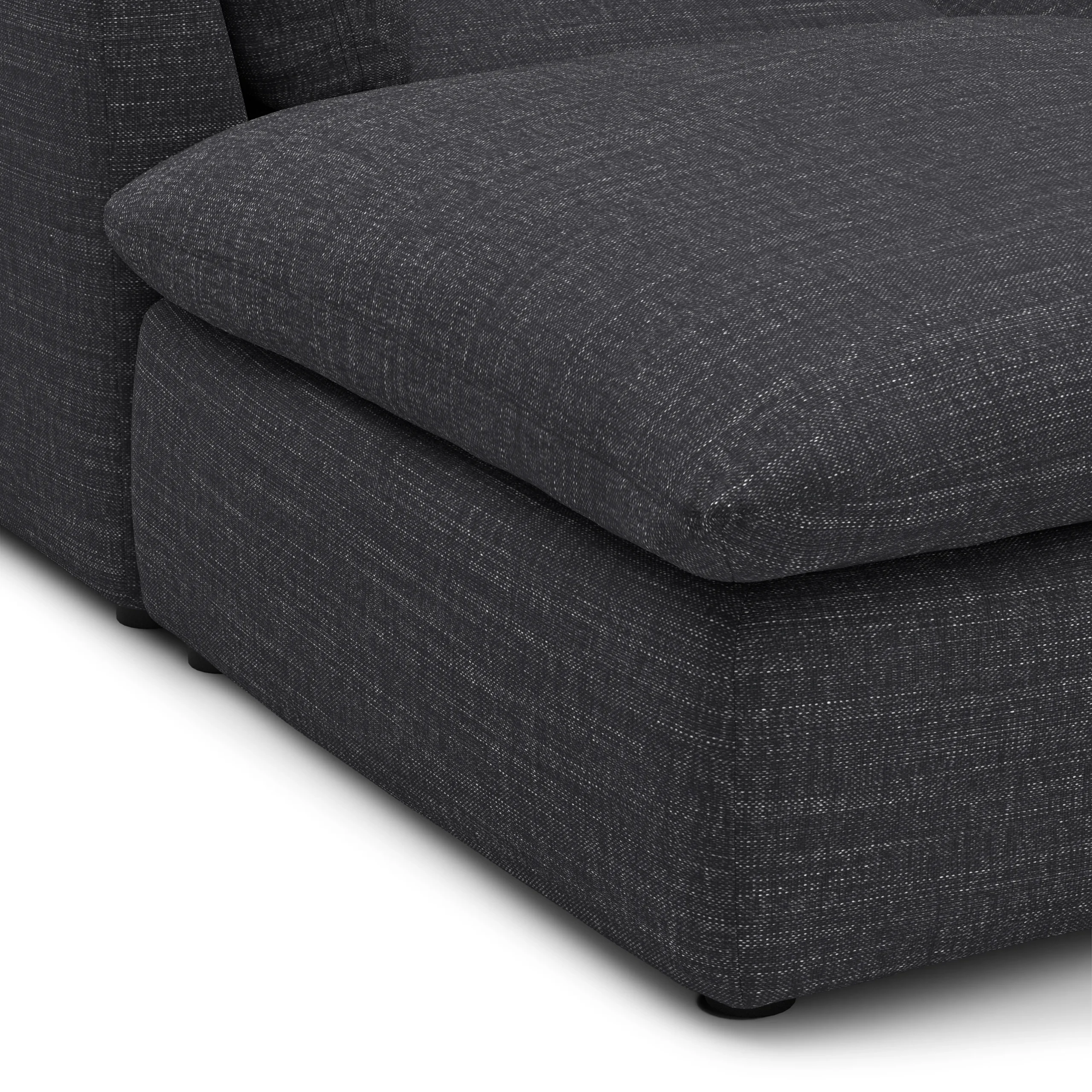 Leigh 121.5_ Modular Open Pit Sectional - Napa Charcoal - Image 10