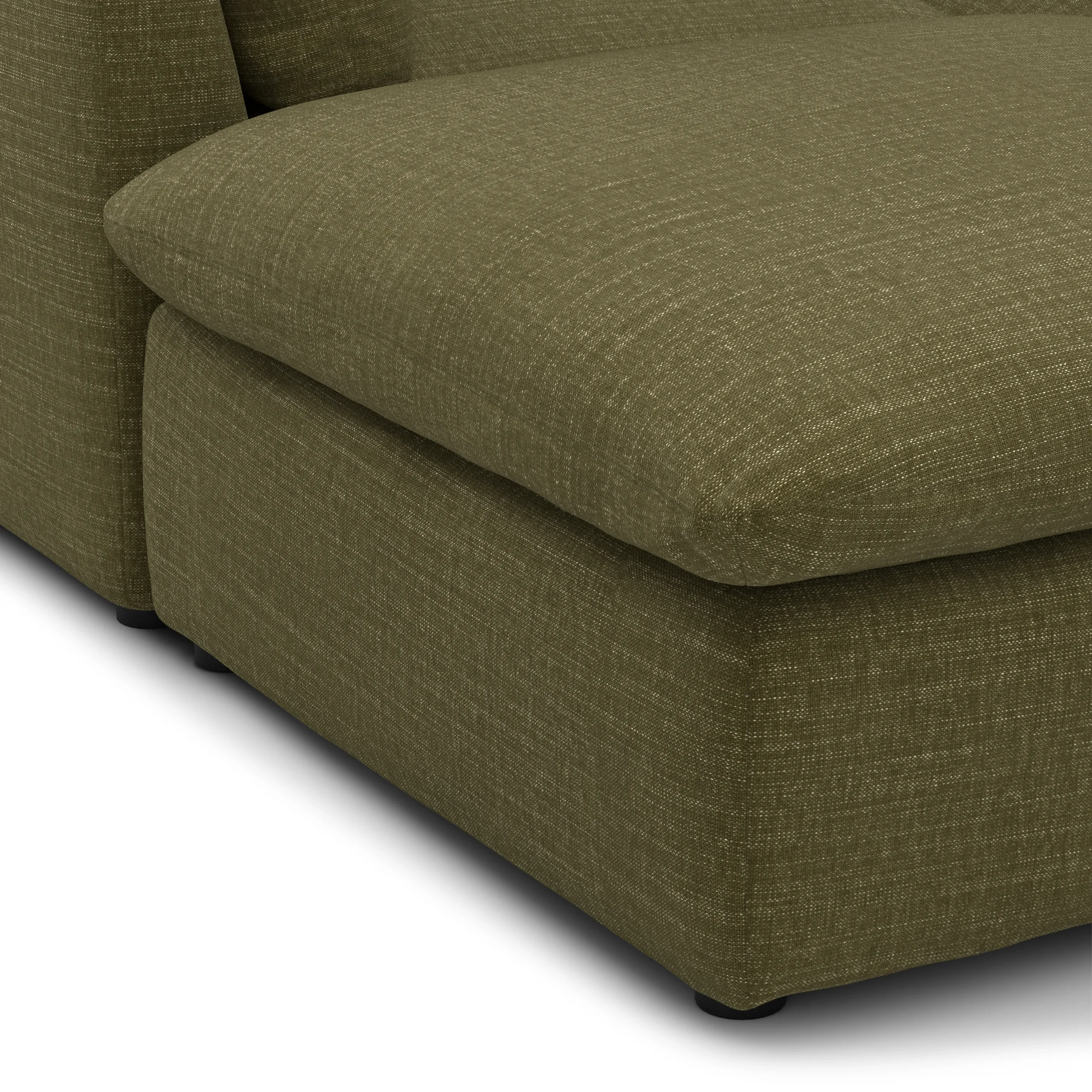 Leigh 121.5_ Modular Open Pit Sectional - Napa Moss - Image 10
