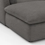 Leigh 121.5_ Modular Open Pit Sectional - Silver Gray
