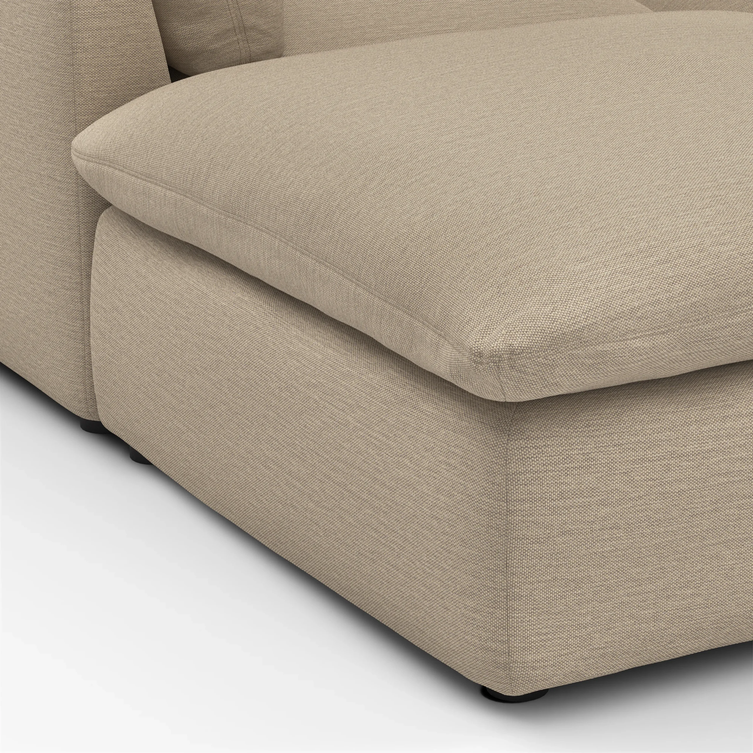 Leigh 121.5_ Modular Open Pit Sectional - Silver Taupe - Image 10