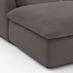 Leigh 121.5_ Velvet Modular Open Pit Sectional - Hale Warm Gray