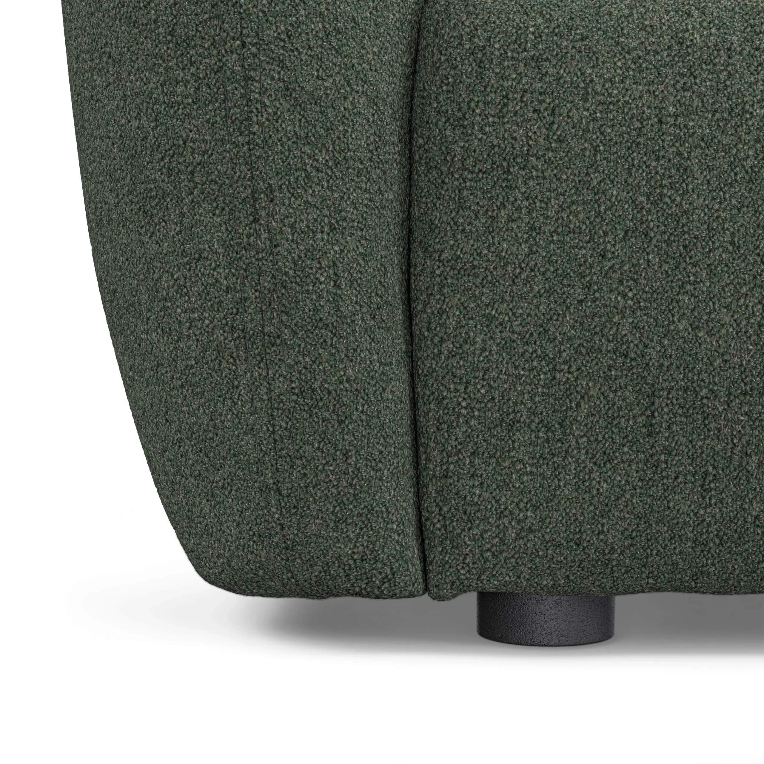 Leigh 126_ Modular L Sectional - Green Wool Bouclé - Image 10