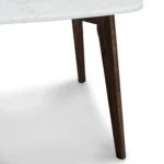 Vena Marble Square Side Table - Walnut