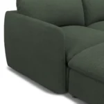 Leigh 131.5_ Modular Sectional - Green Wool Bouclé