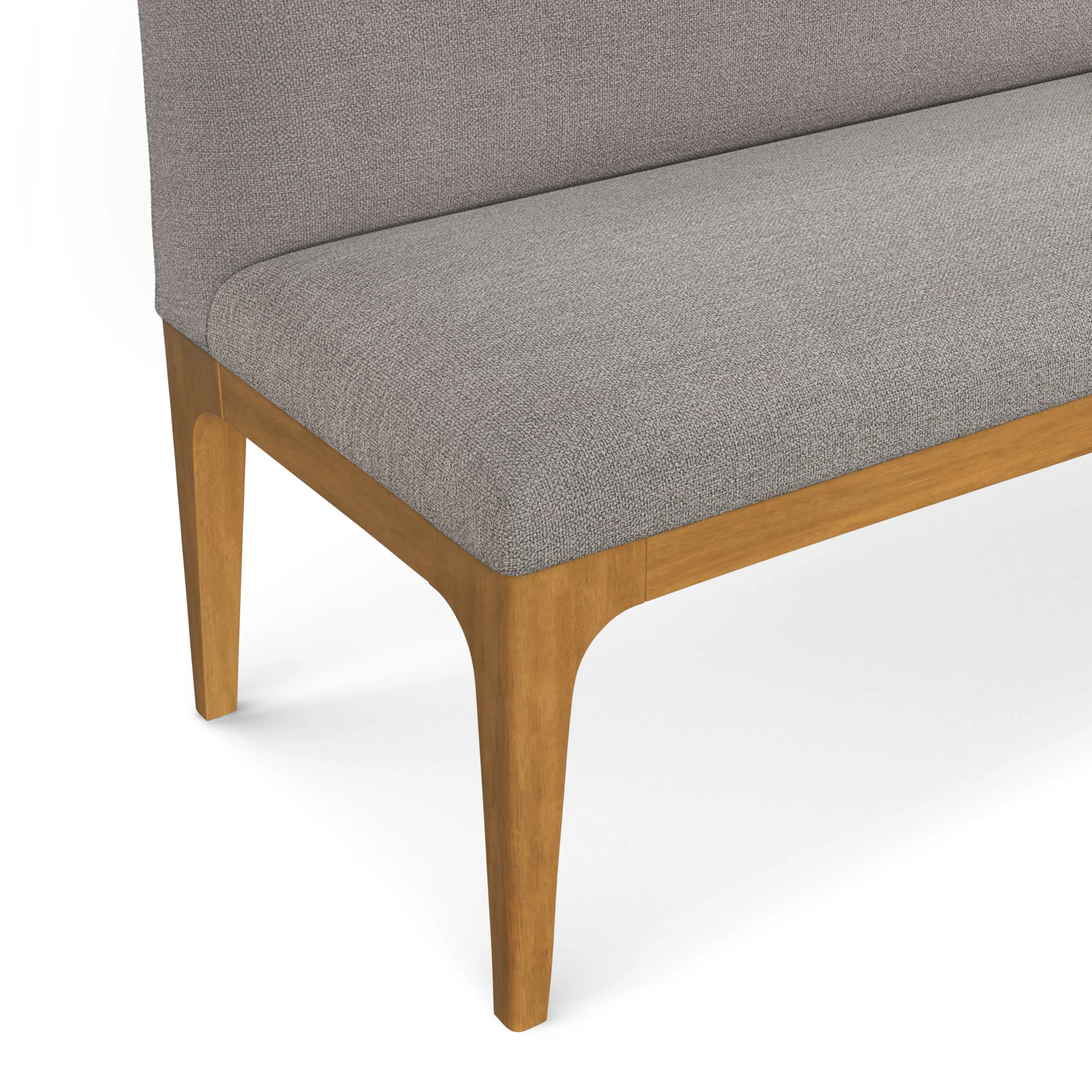 Right Corner Banquette - Smoked Oak and Hestia Gray - Image 10
