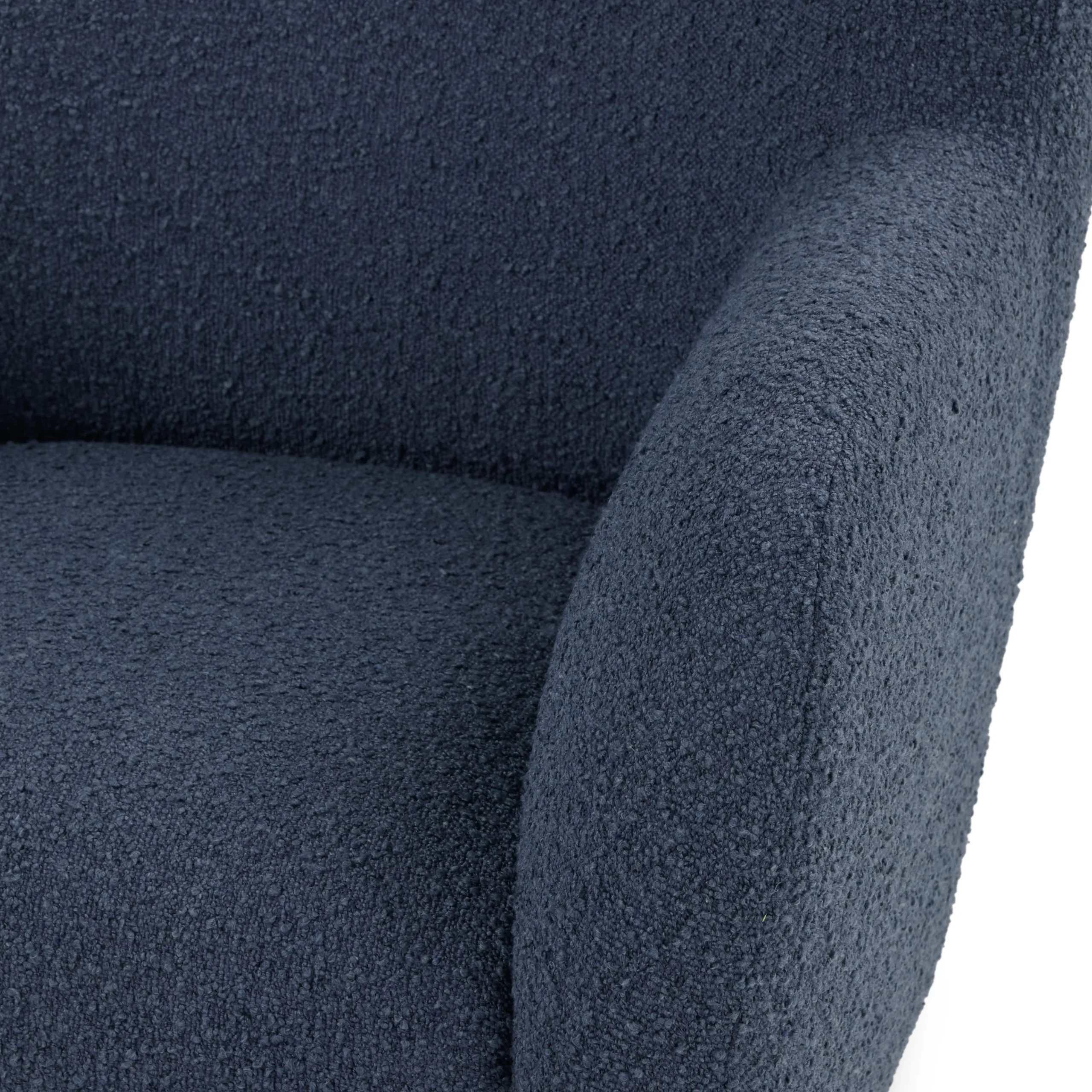 Archie 31.5_ Lounge Chair - Bijou Blue Bouclé - Image 4
