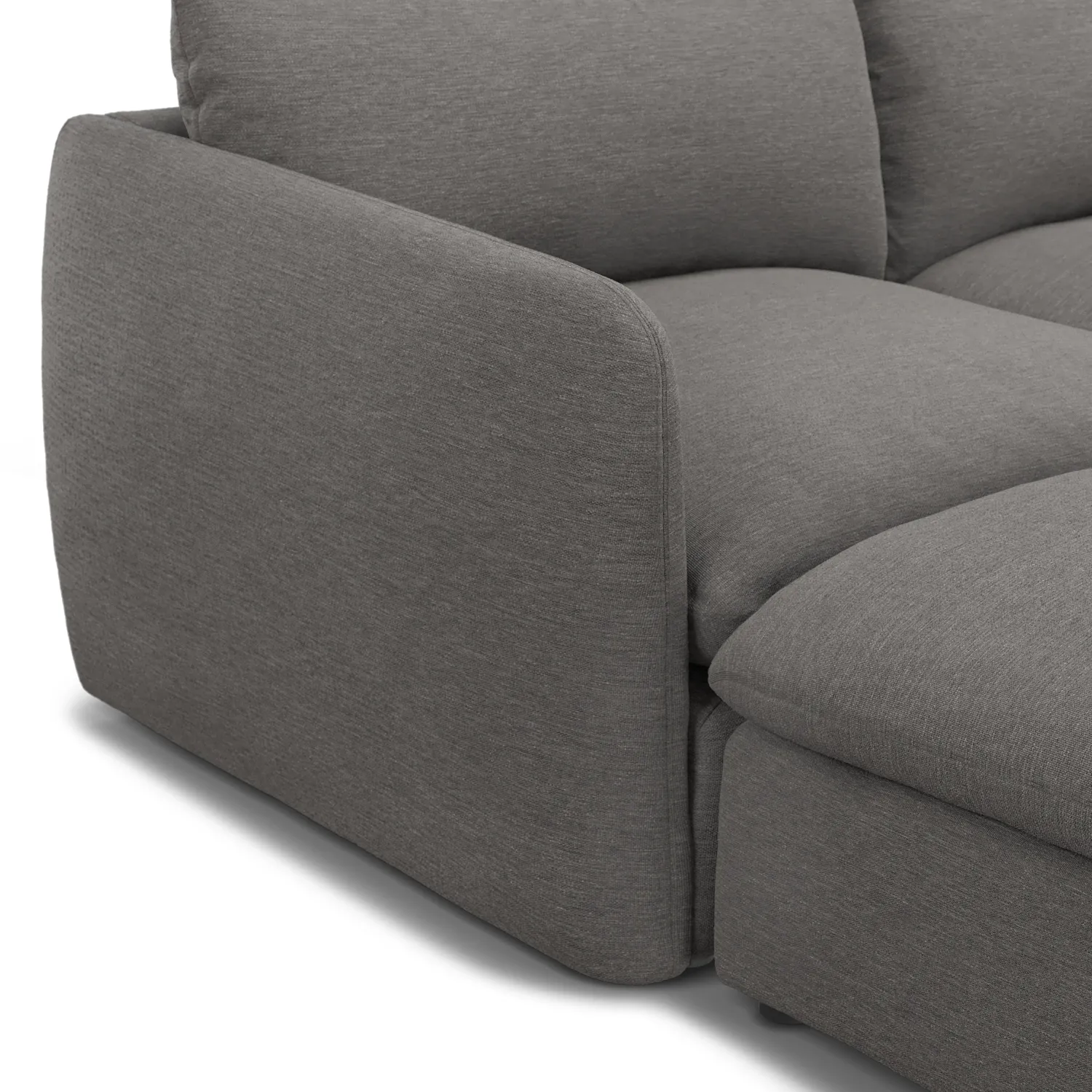 Leigh 131.5_ Modular Sectional - Silver Gray - Image 10