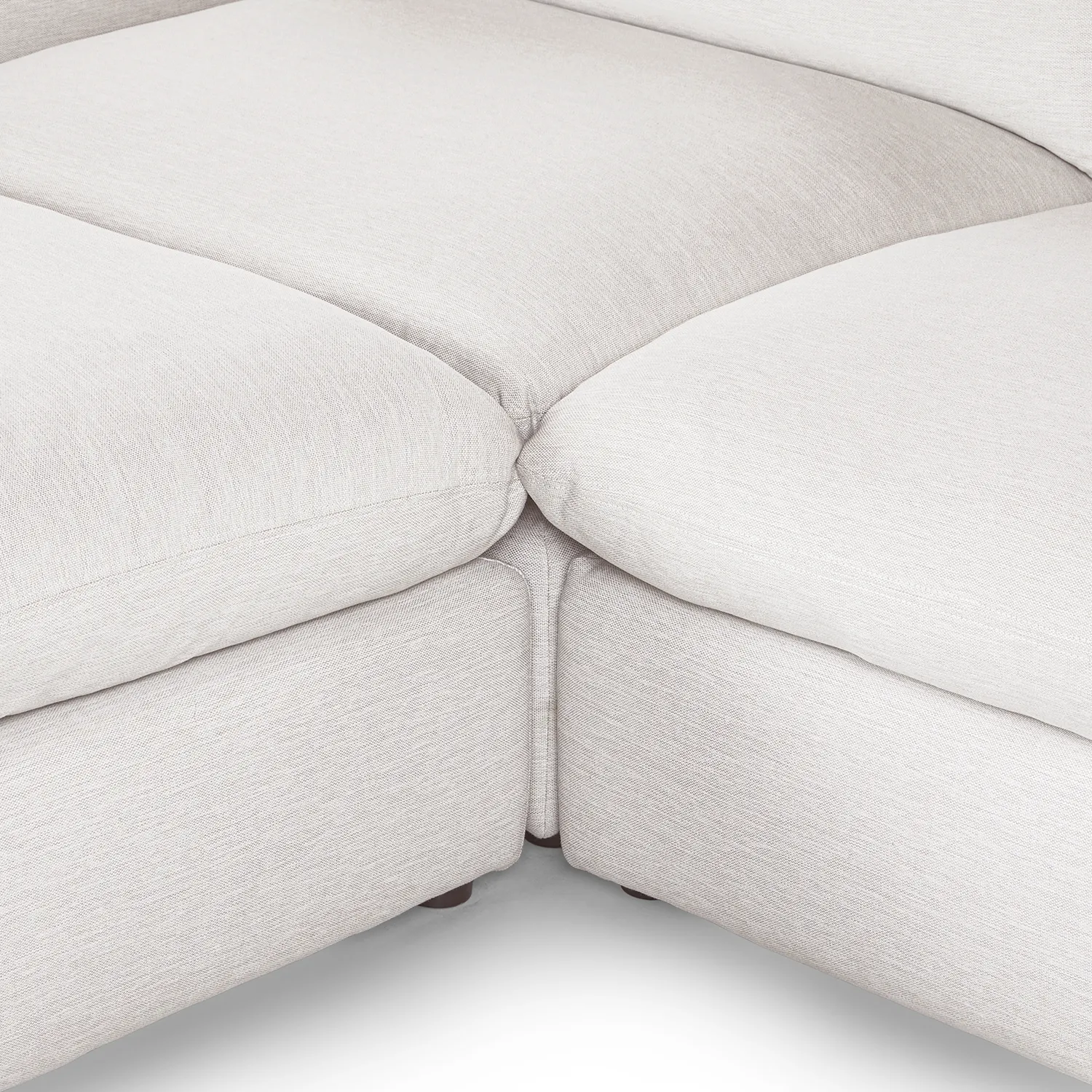 Leigh 131.5_ Modular Sectional - Silver Ivory - Image 10