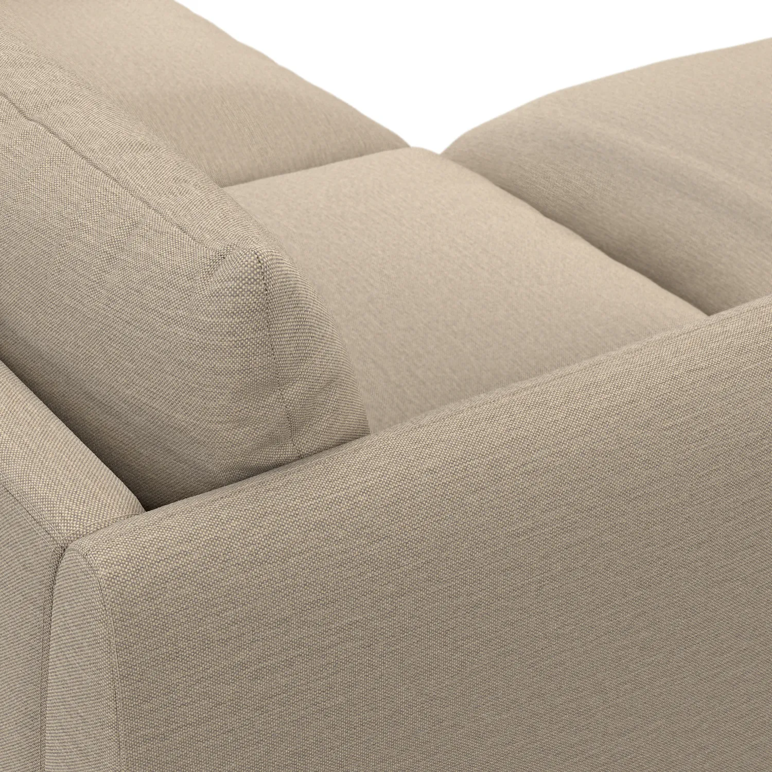 Leigh 131.5_ Modular Sectional - Silver Taupe - Image 10