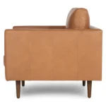 Burrard 32_ Leather Lounge Chair - Bella Caramel