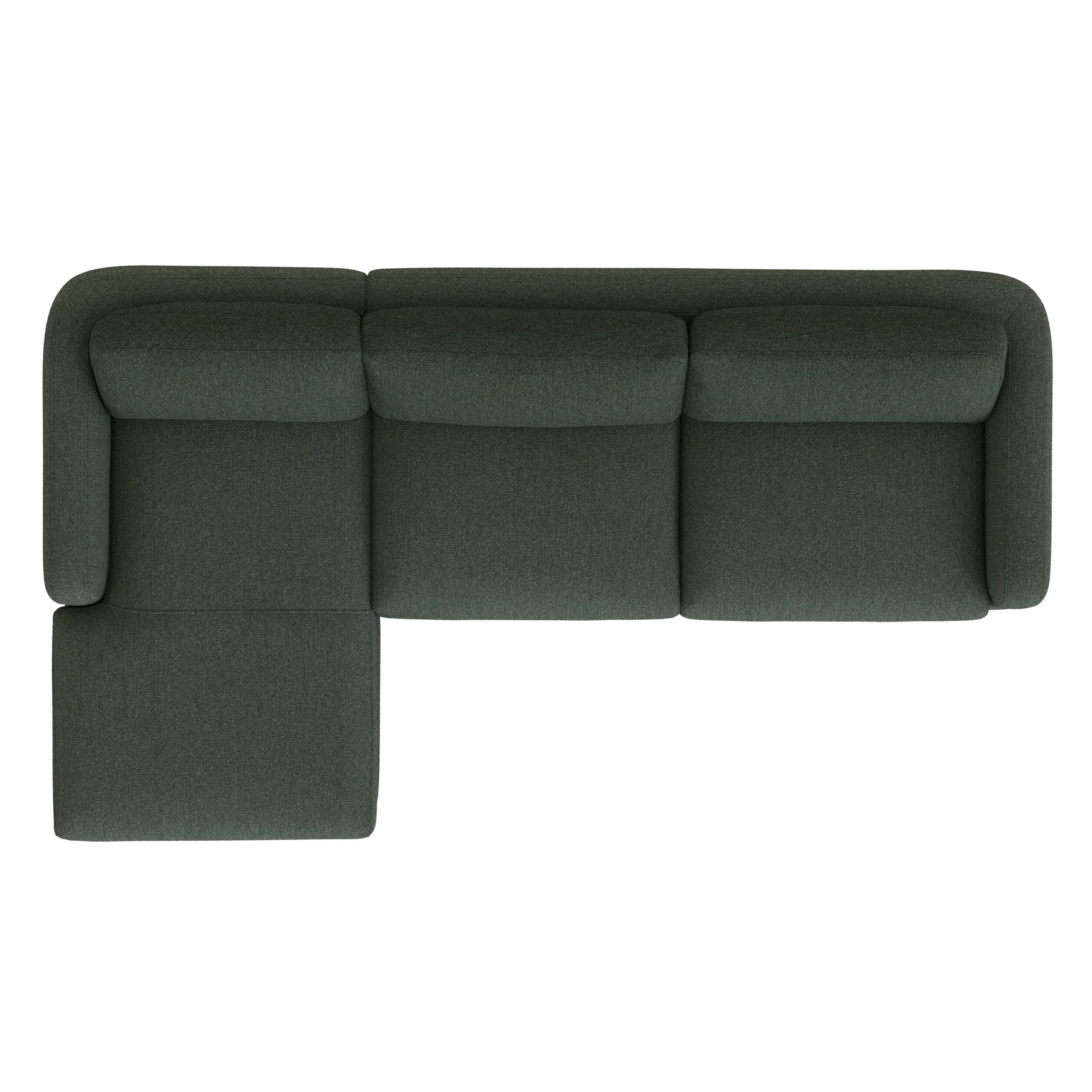 Vati 114_ Left Storage Sleeper Sectional - Natural Oak and Green Wool Bouclé - Image 10