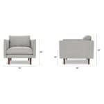 Burrard 32_ Lounge Chair - Seasalt Gray