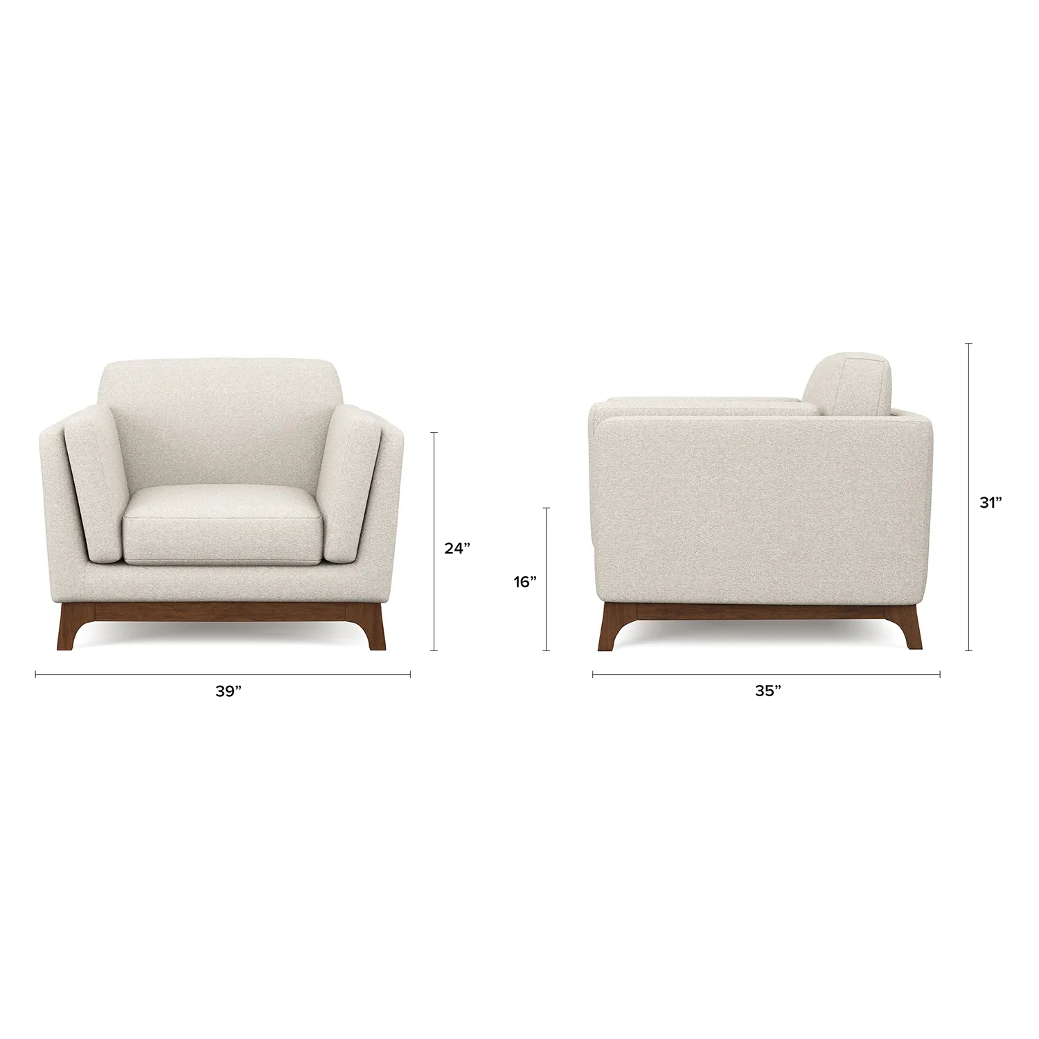 Ceni 39_ Lounge Chair - Chalk Gray - Image 2