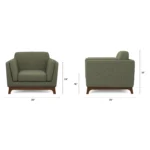 Ceni 39_ Lounge Chair - Hemlock Green