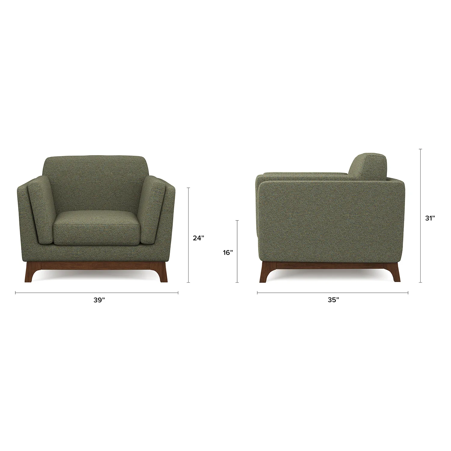 Ceni 39_ Lounge Chair - Hemlock Green - Image 2