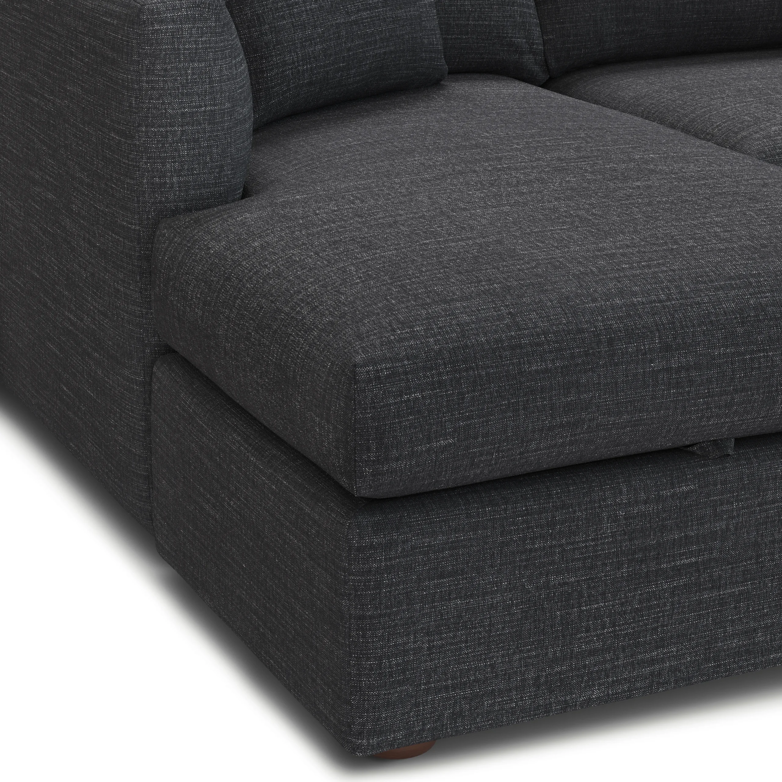 Marina 80_ Reversible Storage Sectional - Napa Charcoal - Image 10
