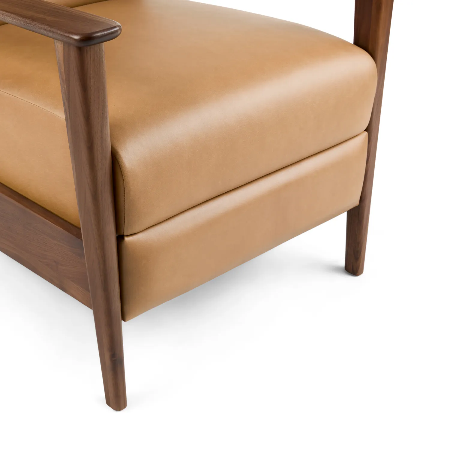 Ellow 28.5_ Leather Reclining Lounge Chair - Charme Tan - Image 7