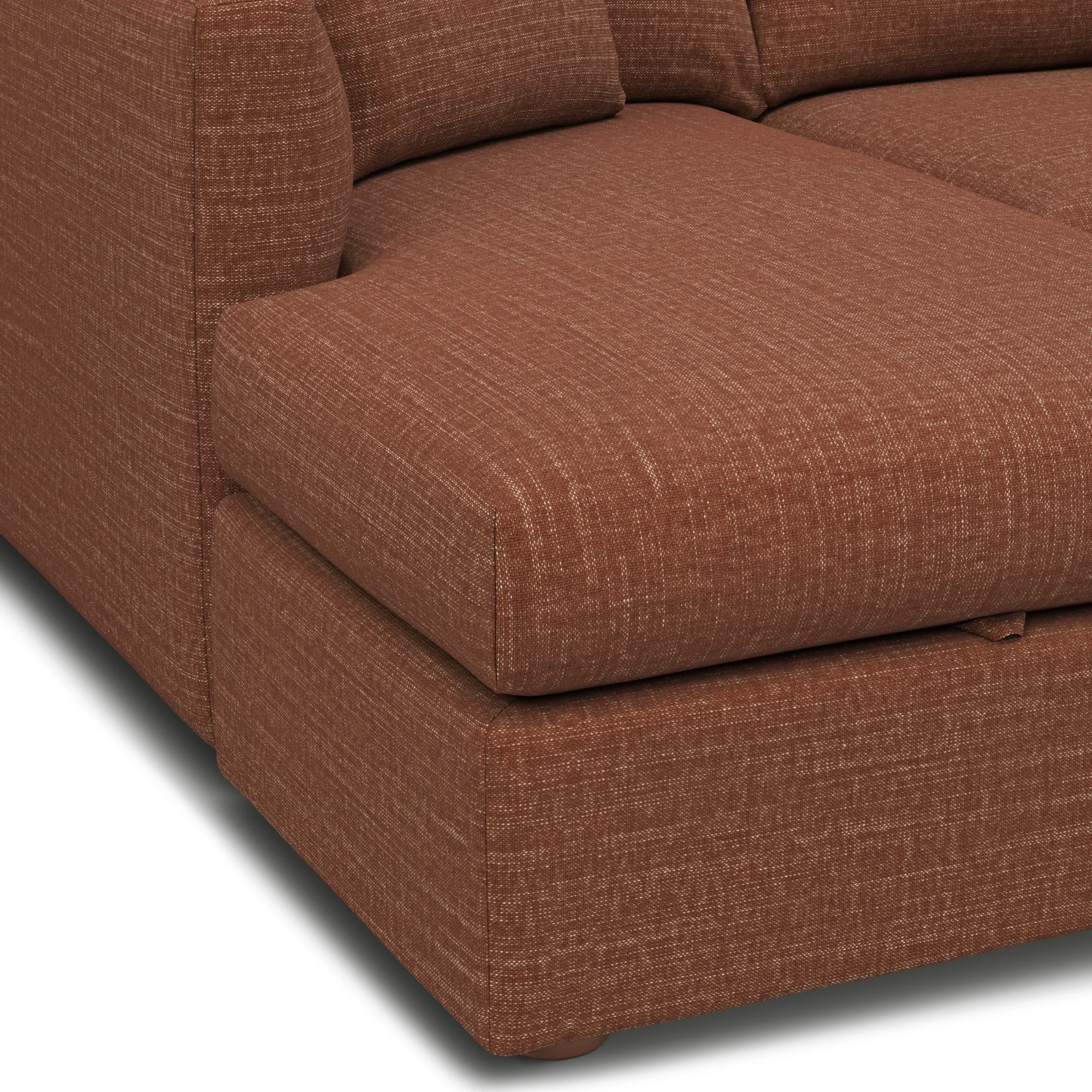 Marina 80_ Reversible Storage Sectional - Napa Rust - Image 10