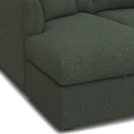 Marina 90_ Reversible Storage Sectional - Green Wool Bouclé