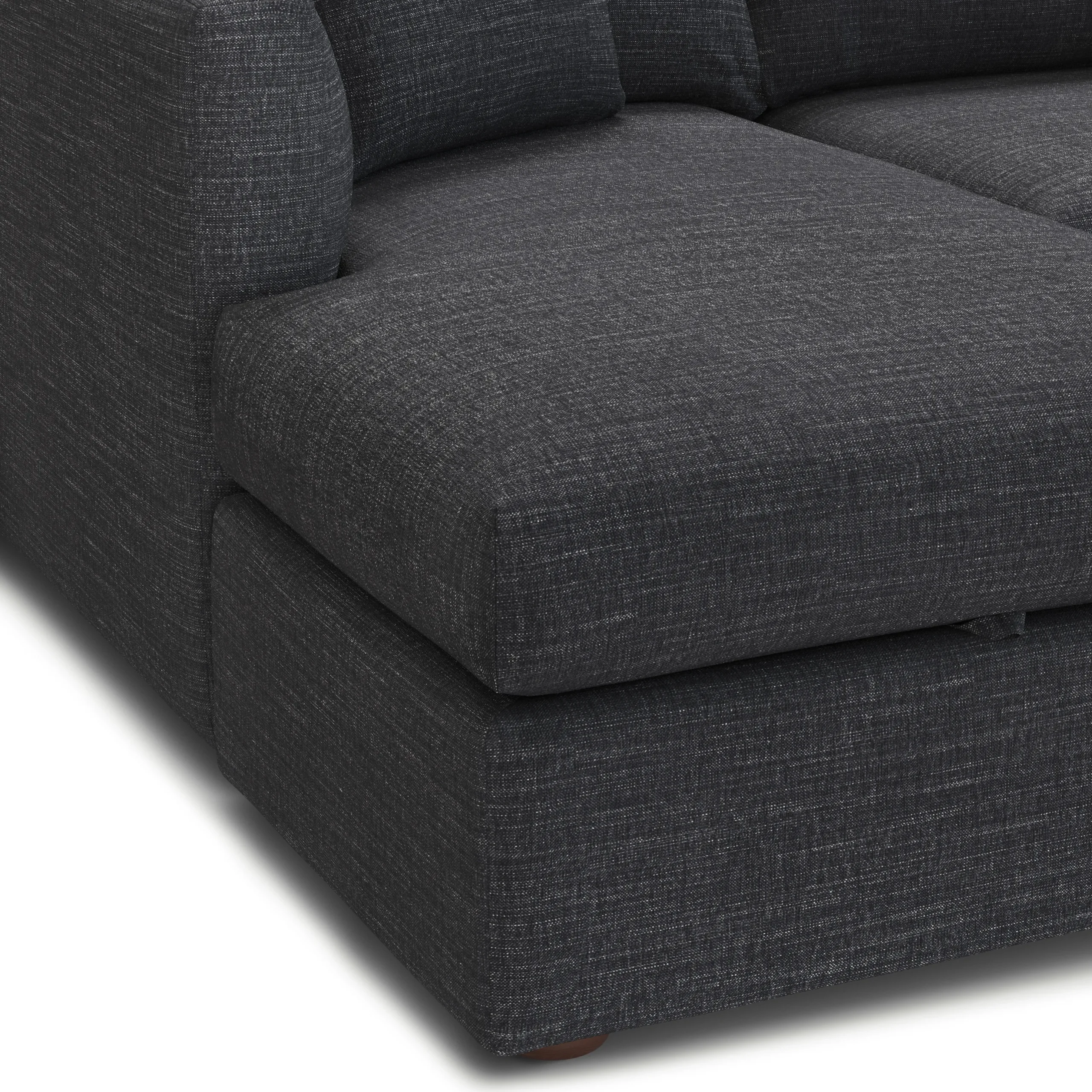 Marina 90_ Reversible Storage Sectional - Napa Charcoal - Image 10