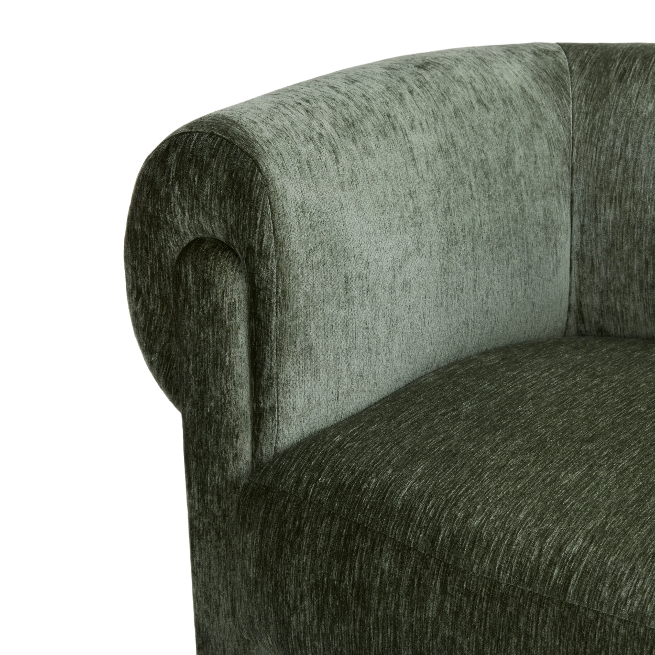 Everse 33.5_ Velvet Lounge Chair - Melange Green - Image 6