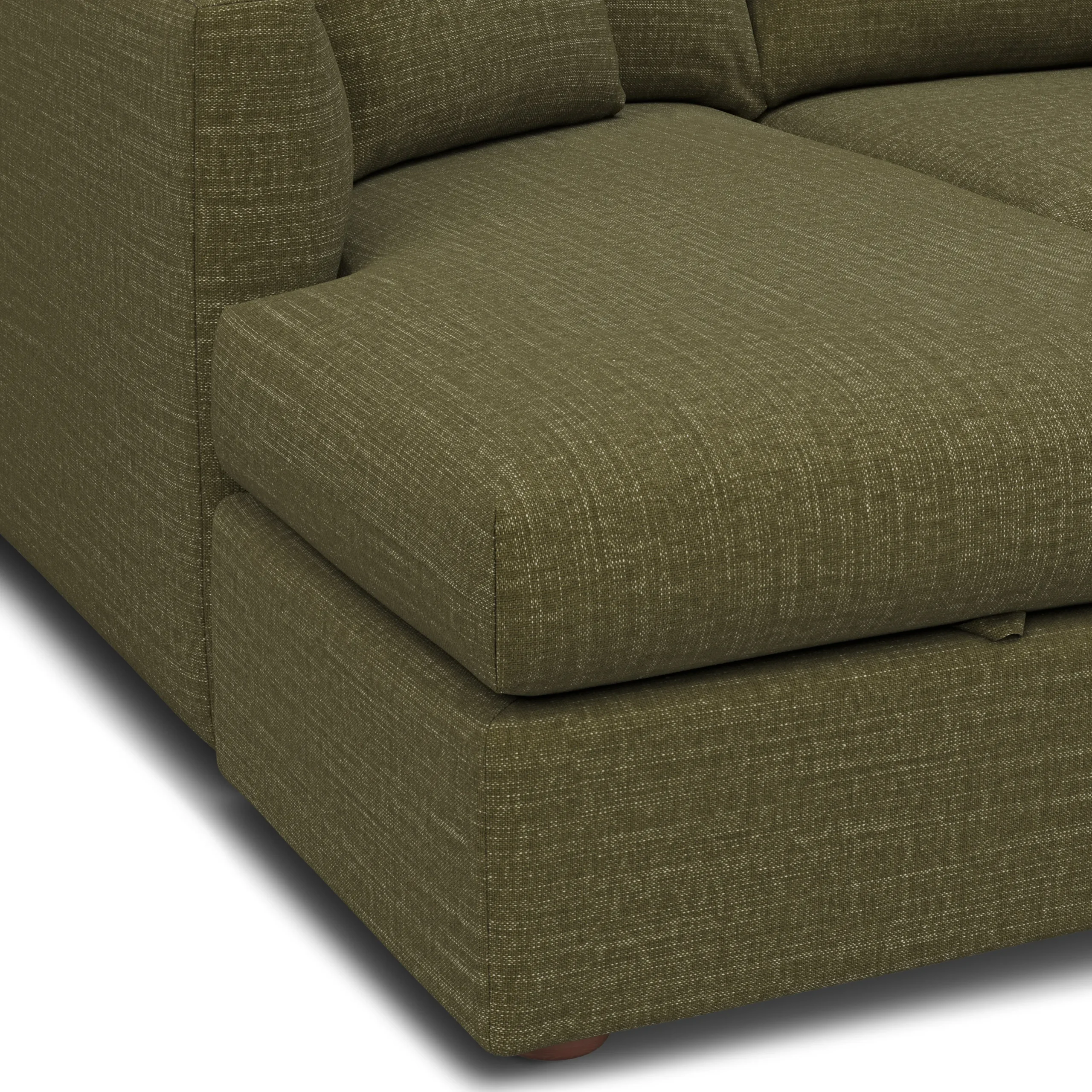 Marina 90_ Reversible Storage Sectional - Napa Moss - Image 10