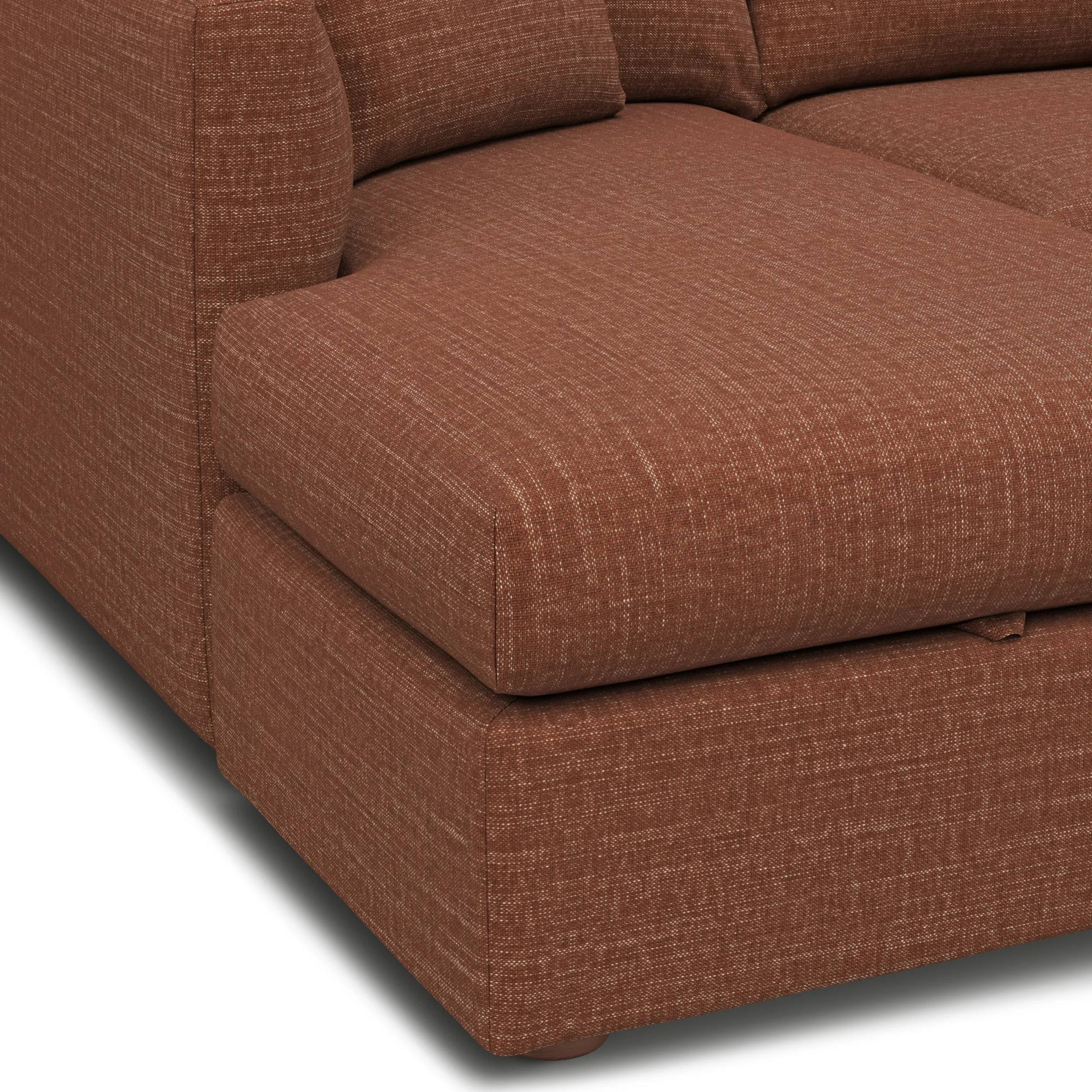 Marina 90_ Reversible Storage Sectional - Napa Rust - Image 10