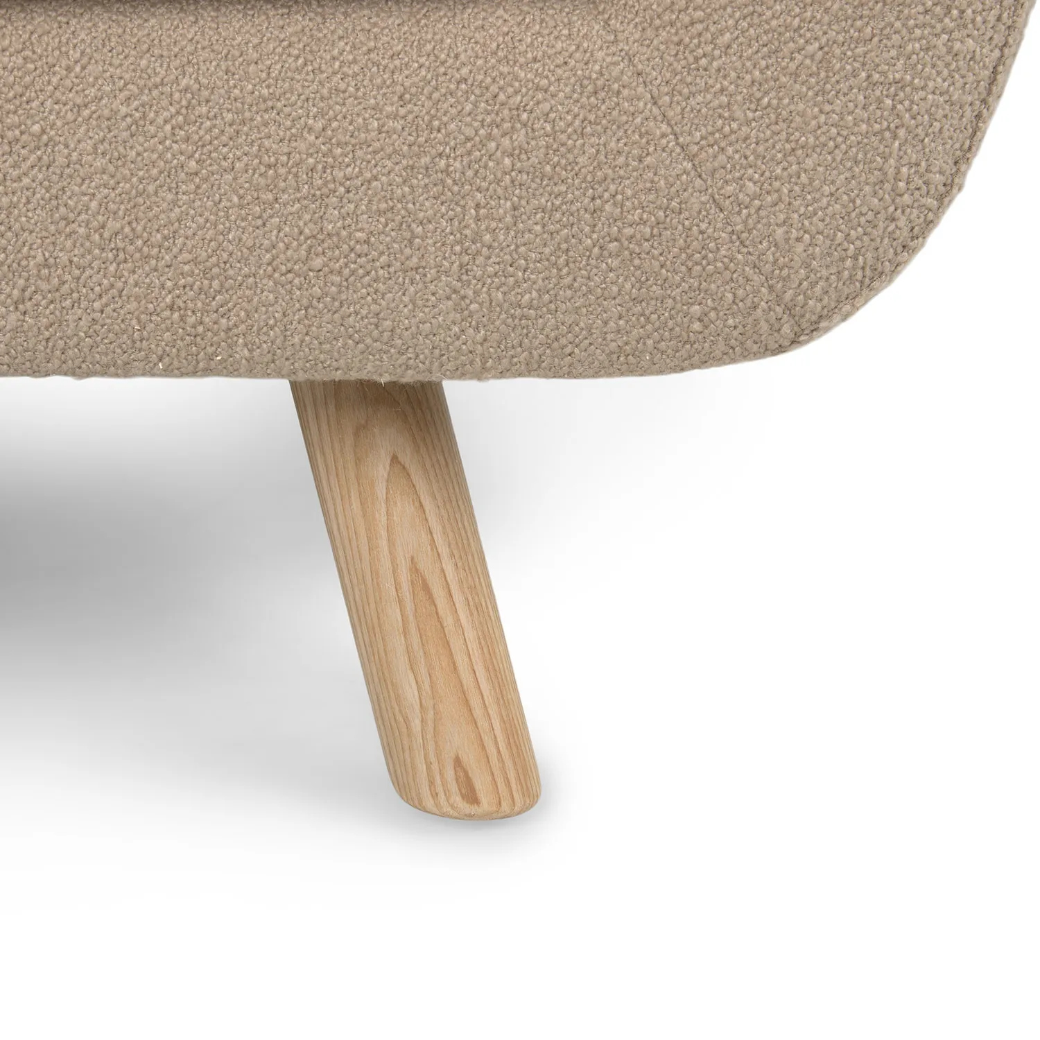 Gabriola 34_ Lounge Chair - Sandstone Wool Bouclé - Image 4