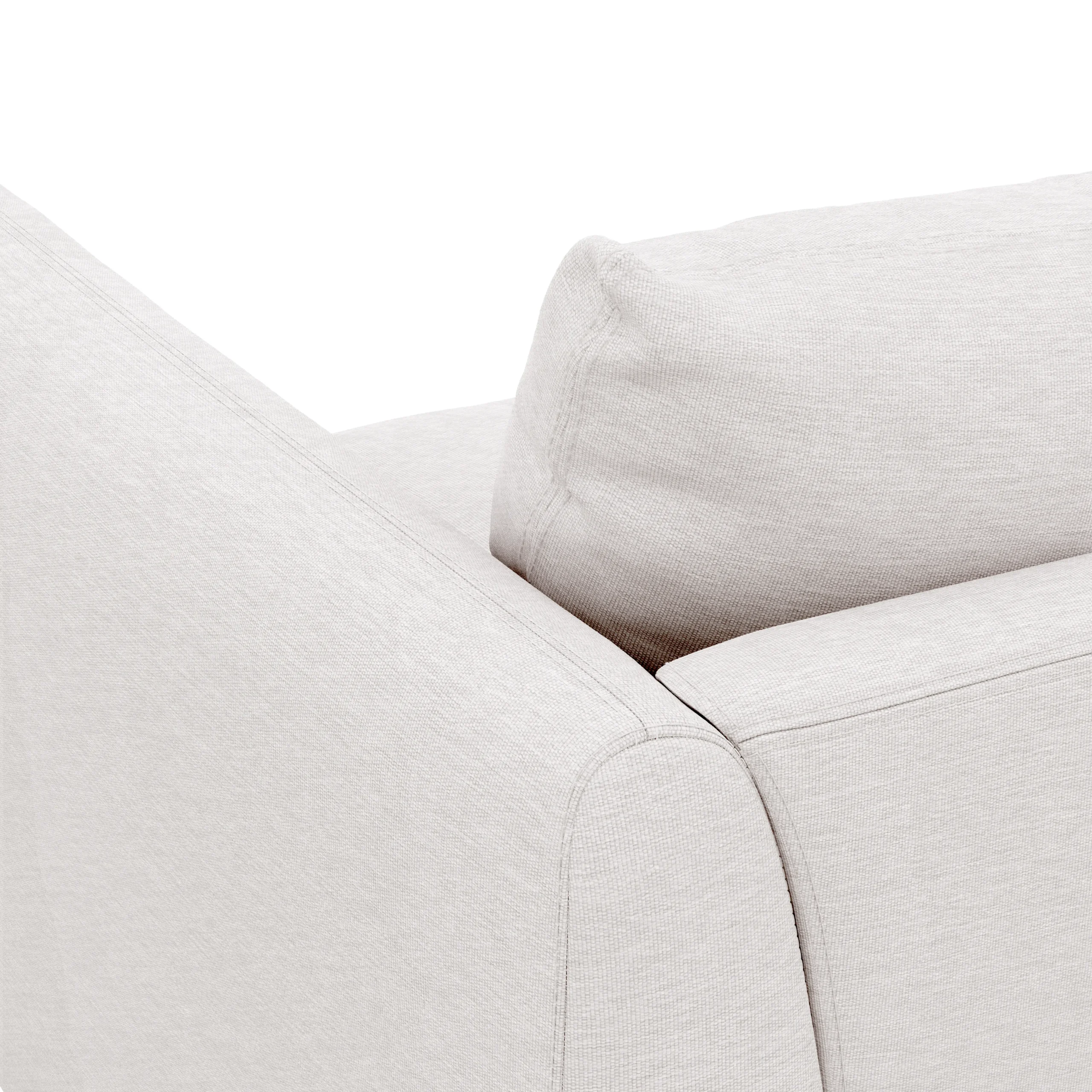 Leigh 42_ Lounge Chair - Silver Ivory - Image 4
