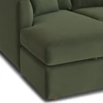 Marina 90_ Velvet Reversible Storage Sectional - Hale Fir Green