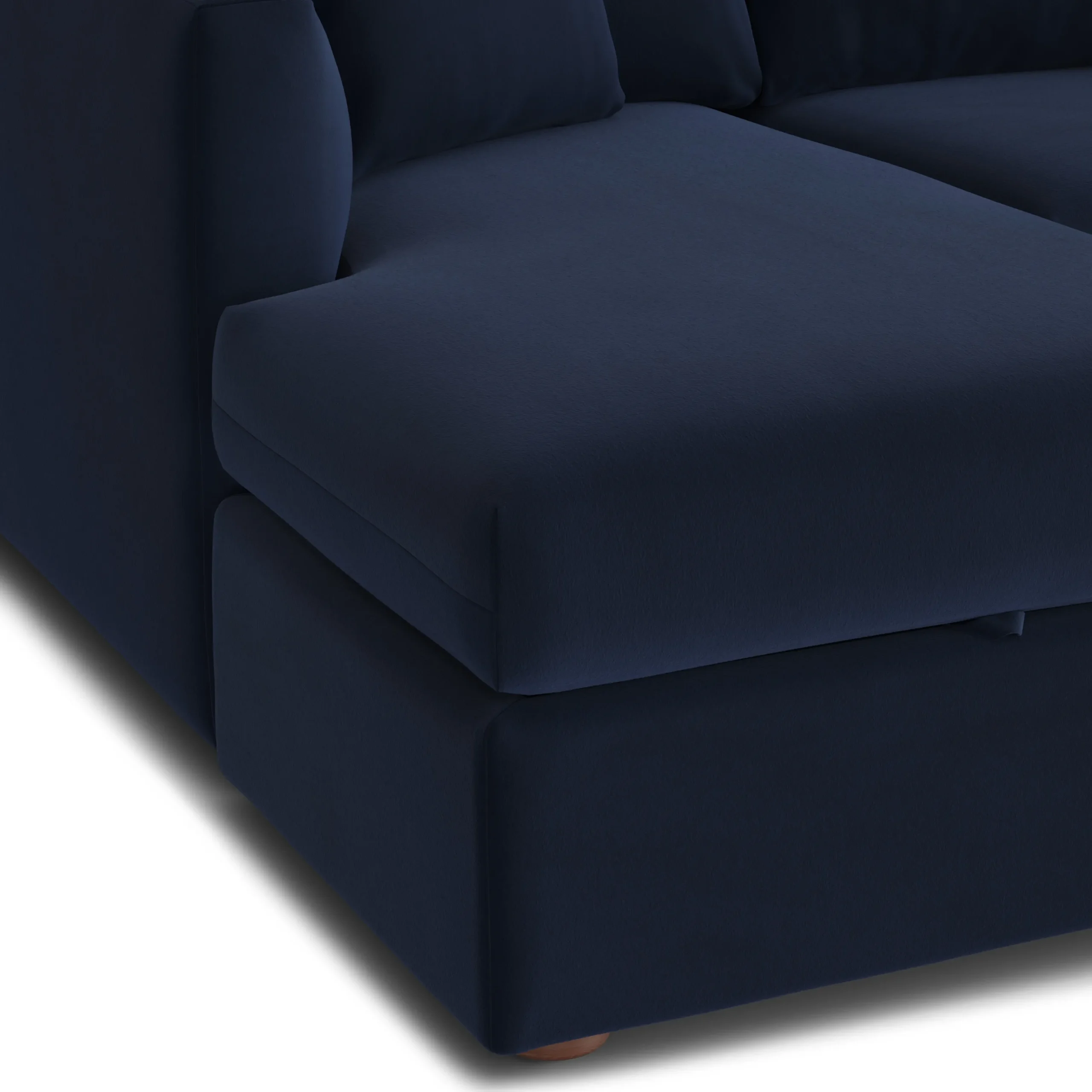 Marina 90_ Velvet Reversible Storage Sectional - Hale Ink - Image 10