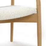 Lento 25_ Lounge Chair - Ivory Bouclé