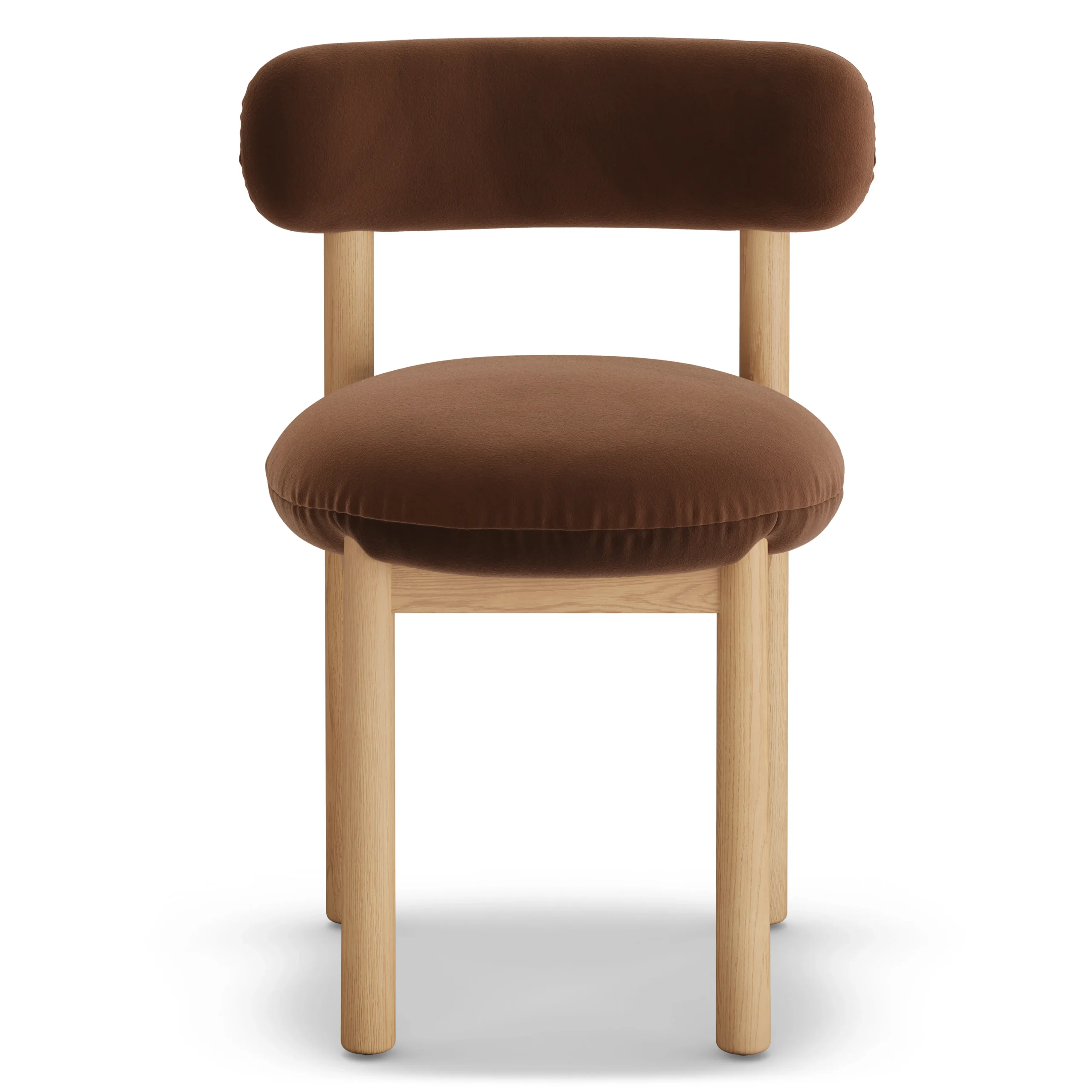 Munk Velvet Dining Chair - White Oak and Hale Earth - Image 10