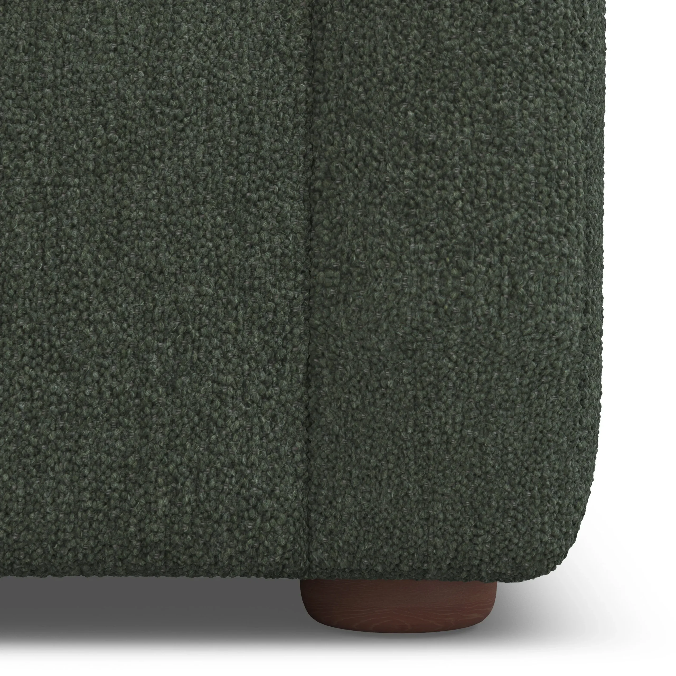 Marina 92_ Corner Sectional - Green Wool Bouclé - Image 10