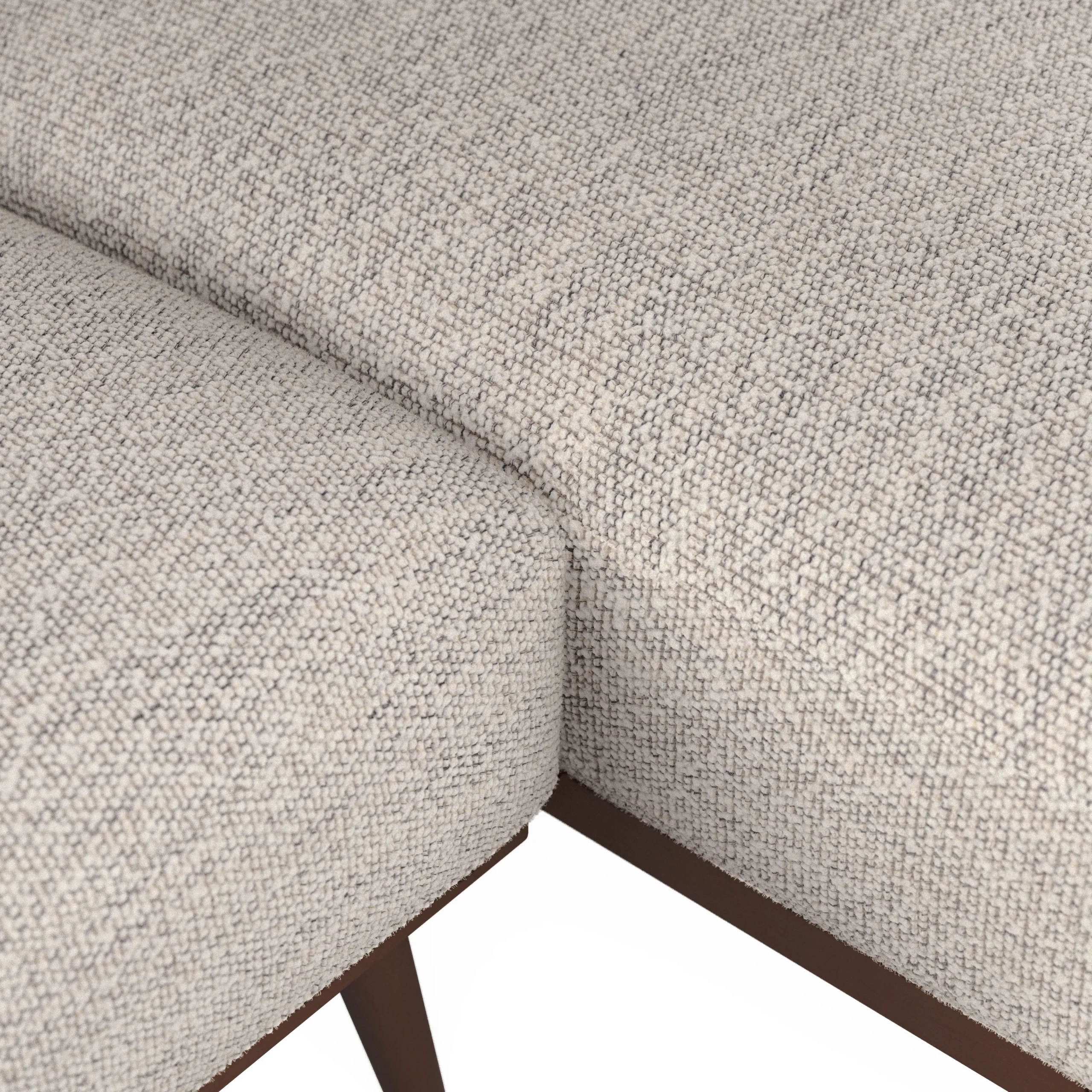 Rhett 93_ Right Chaise Sectional - Pepper Ivory - Image 10