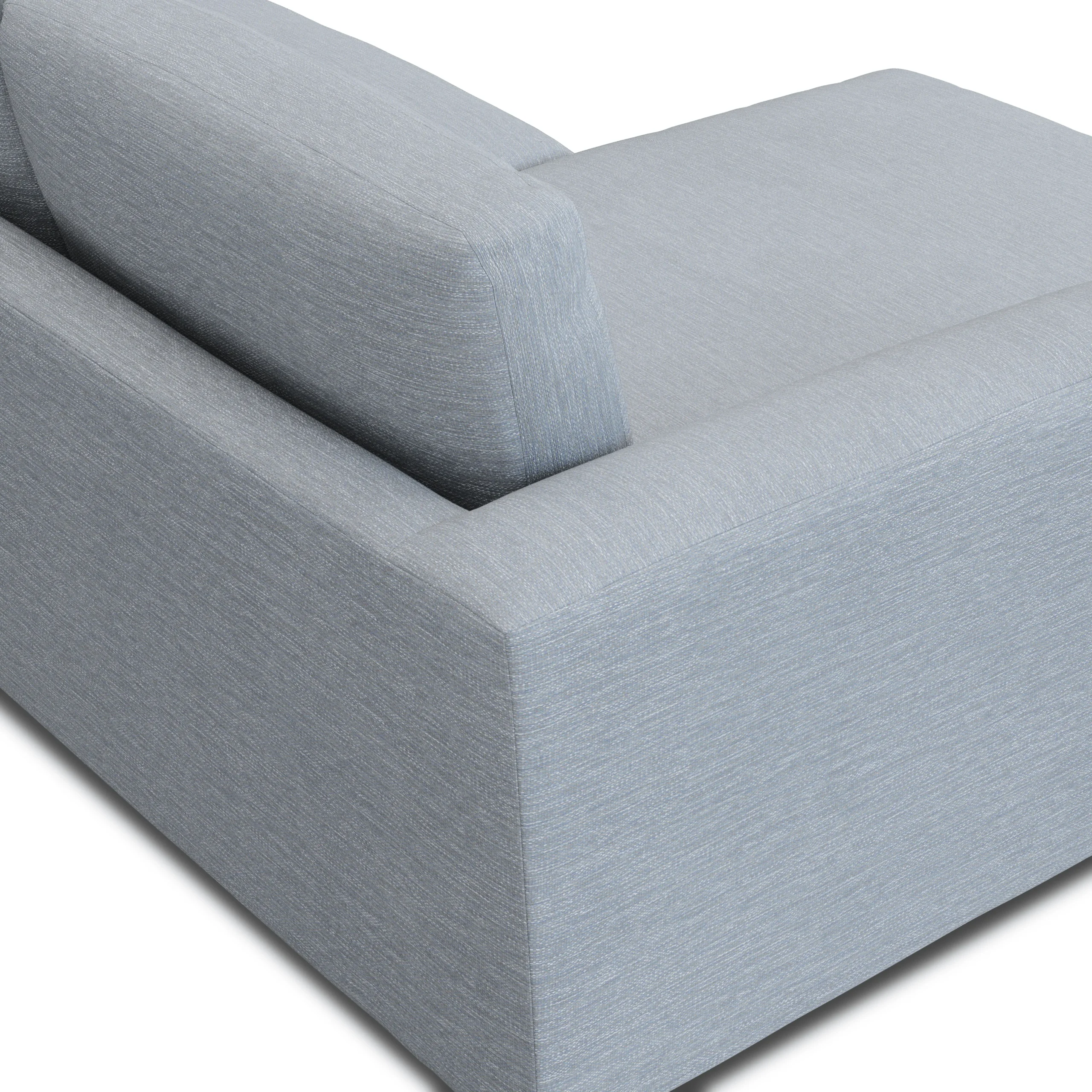 Riley 84_ Reversible Storage Sectional - Silver Light Blue - Image 10