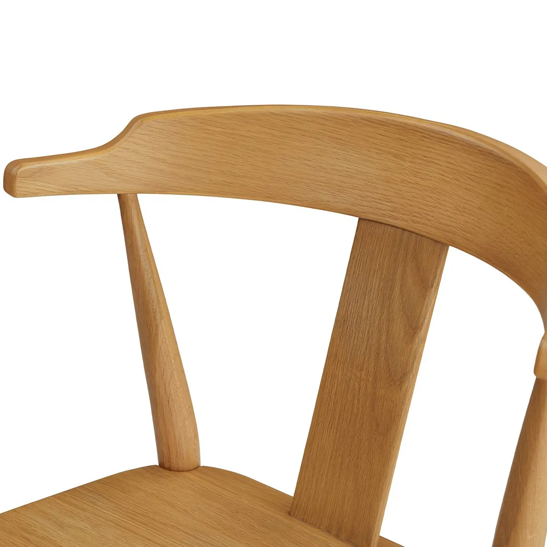 Morton Dining Chair - Oak - Image 10