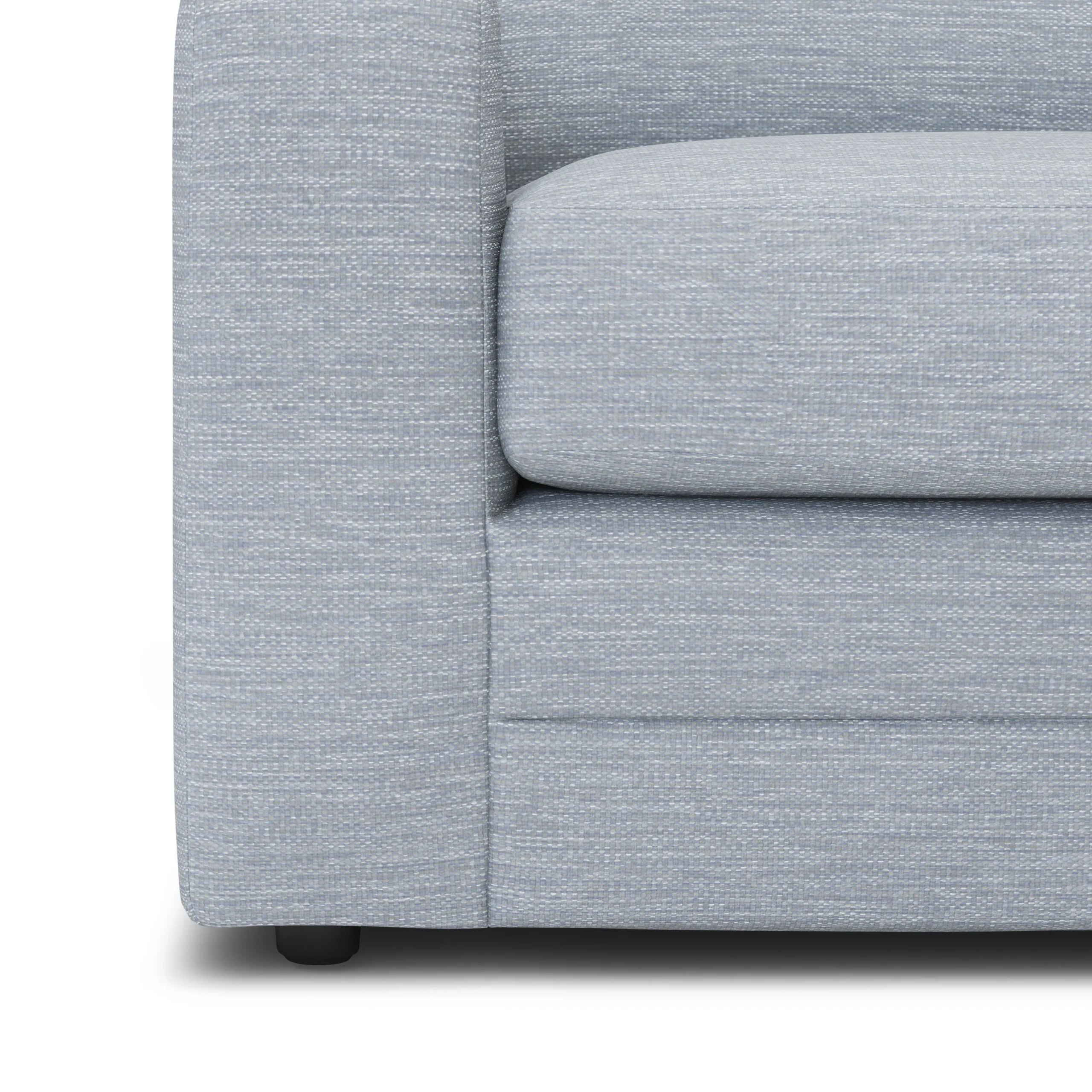 Riley 104_ Corner Sectional - Silver Light Blue - Image 10