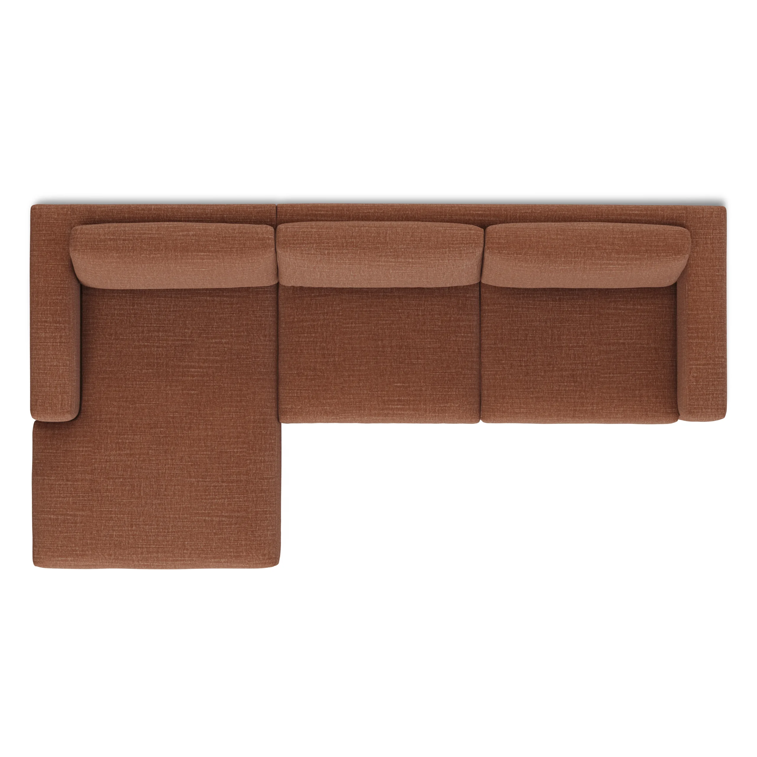 Riley 118_ Left Storage Sleeper Sectional - Napa Rust - Image 10