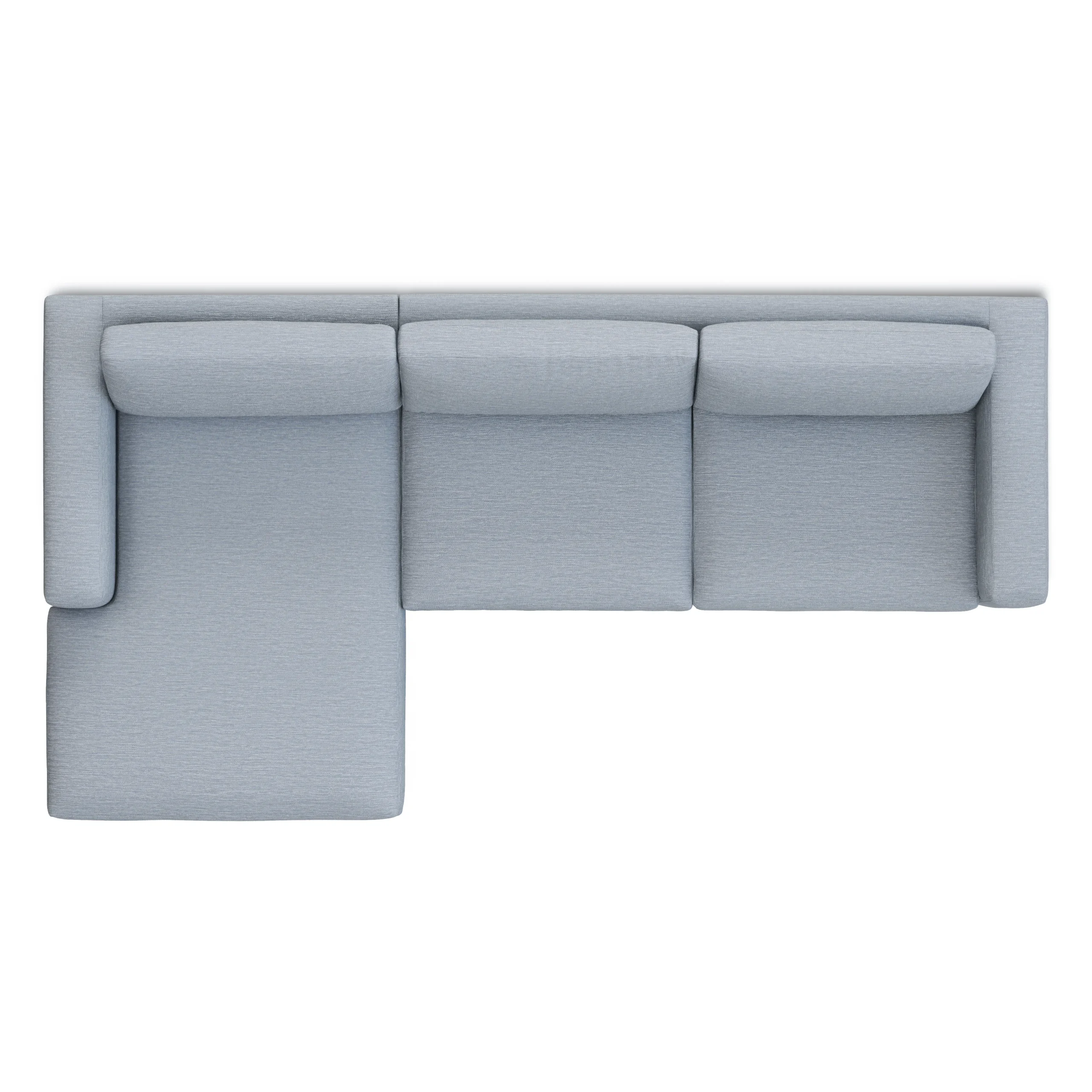 Riley 118_ Left Storage Sleeper Sectional - Silver Light Blue - Image 10