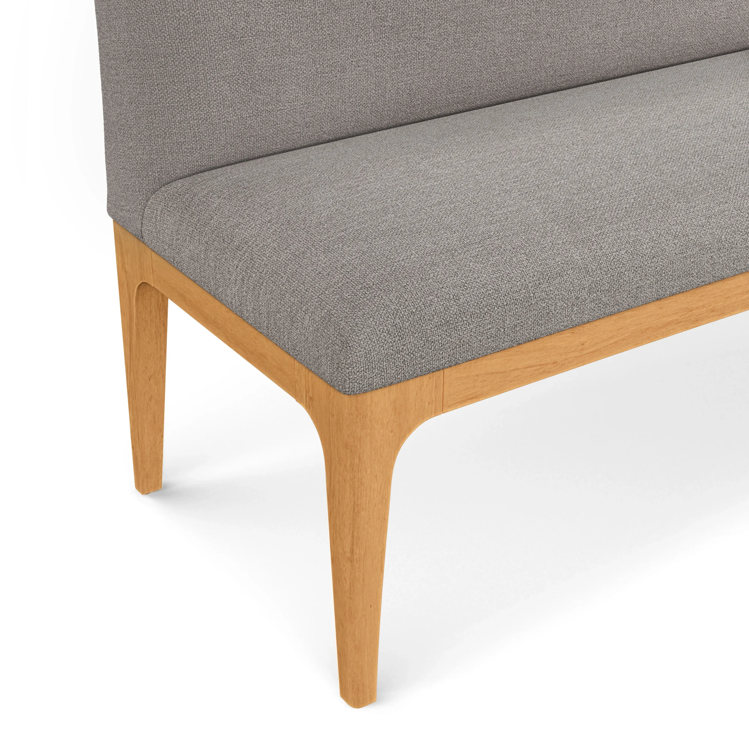 Right Corner Banquette - Natural Oak and Hestia Gray - Image 11