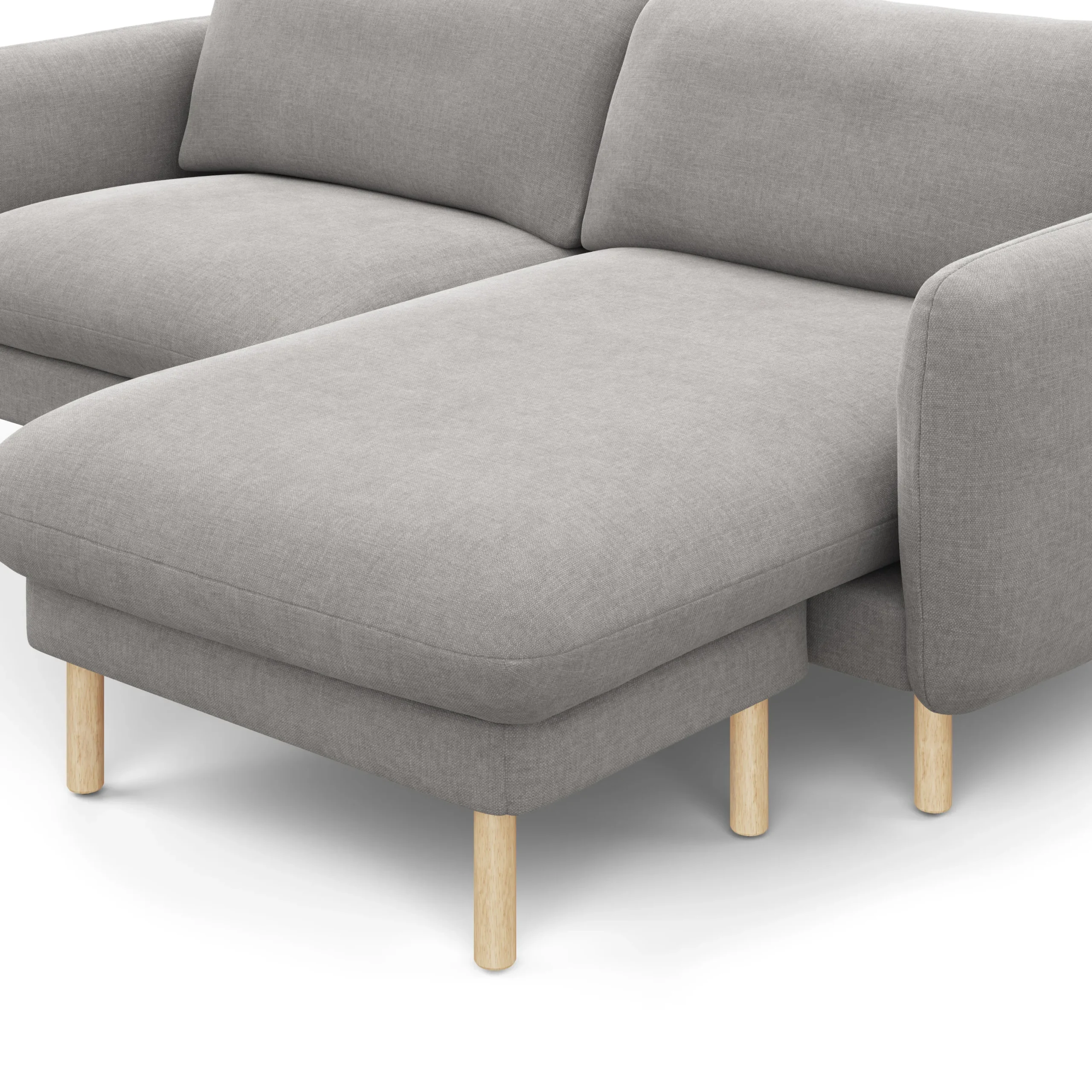 Sanders 85.5_ Reversible Sectional - Hestia Gray - Image 10