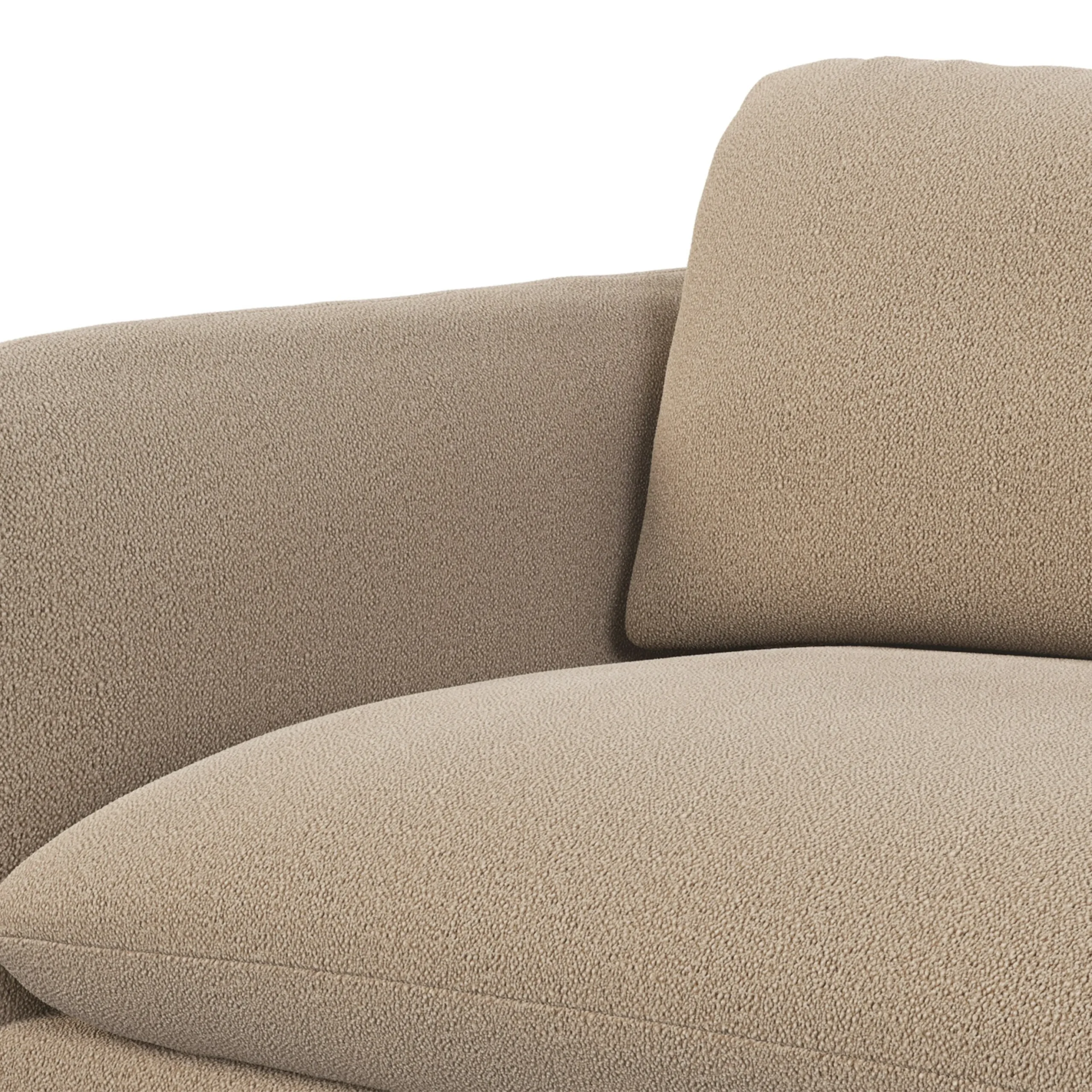 Sanders 85.5_ Reversible Sectional - Sandstone Wool Bouclé - Image 10