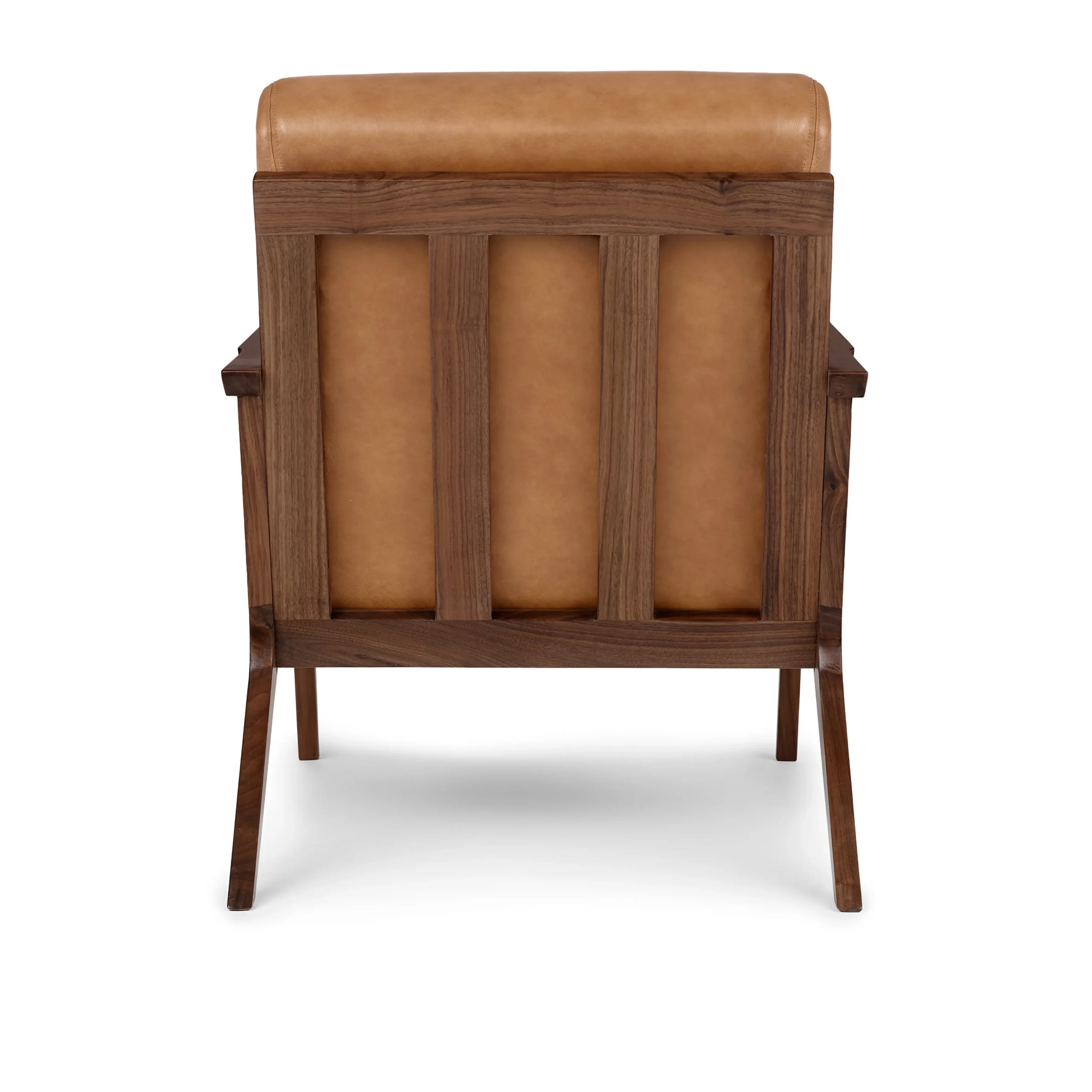 Otio 26_ Leather Lounge Chair - Walnut and Toscana Tan - Image 12