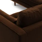 Sven 91_ Tufted Velvet Corner Sectional - Plush Pacific Brown