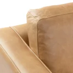 Sven 100_ Tufted Leather Right Sectional - Charme Tan